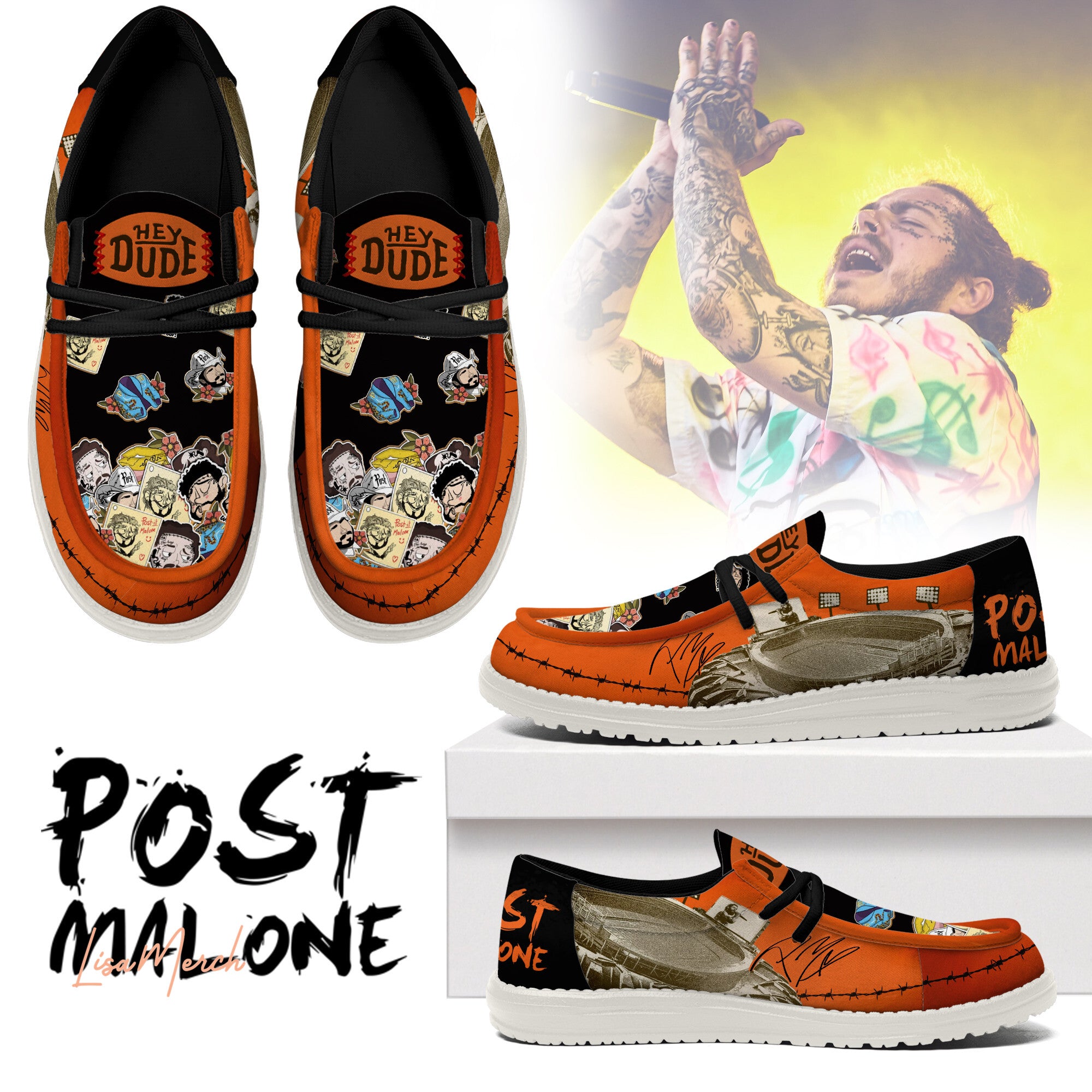 Post Malone Lace Up Loafers 2026