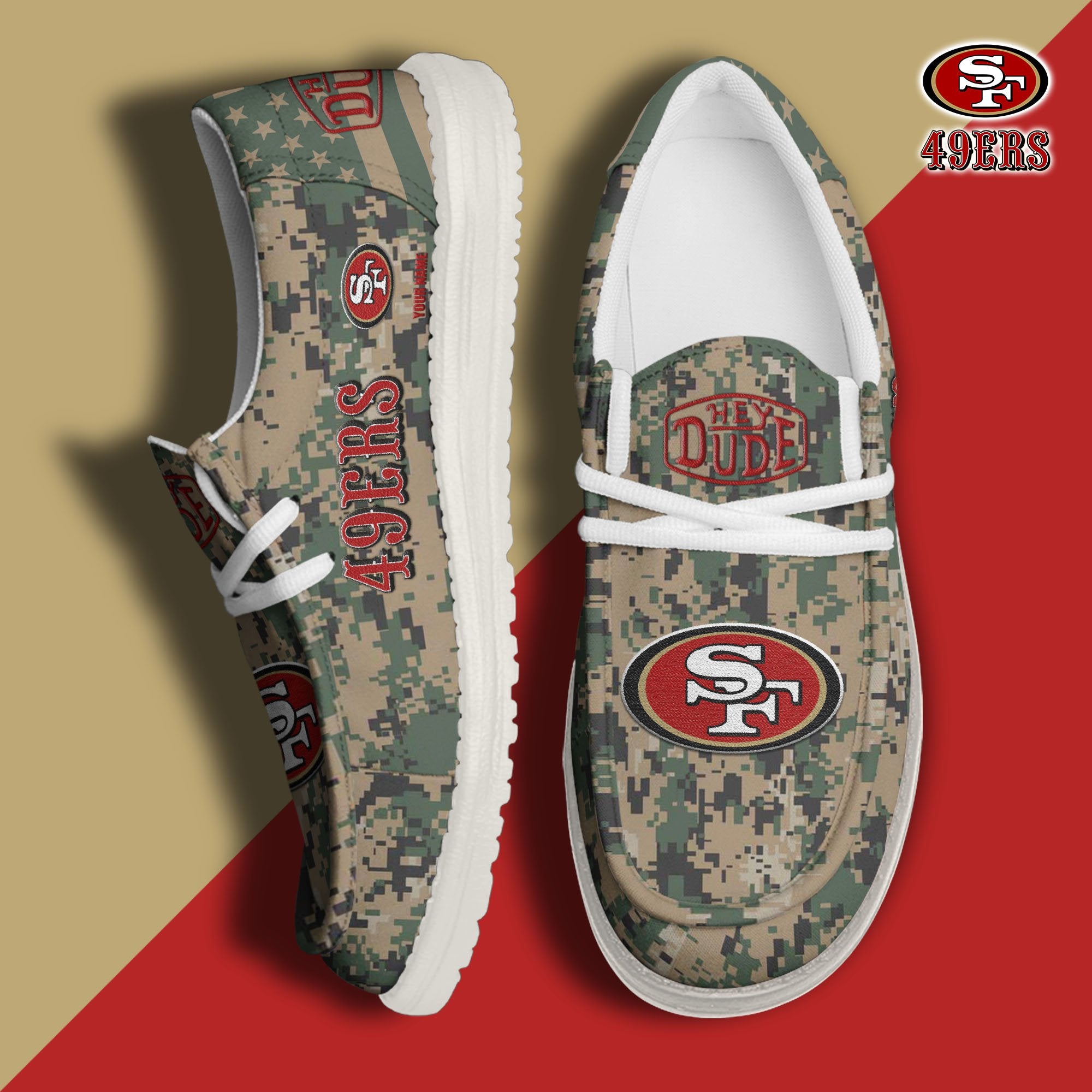 San Francisco 49ers Lace Up Loafers 2026