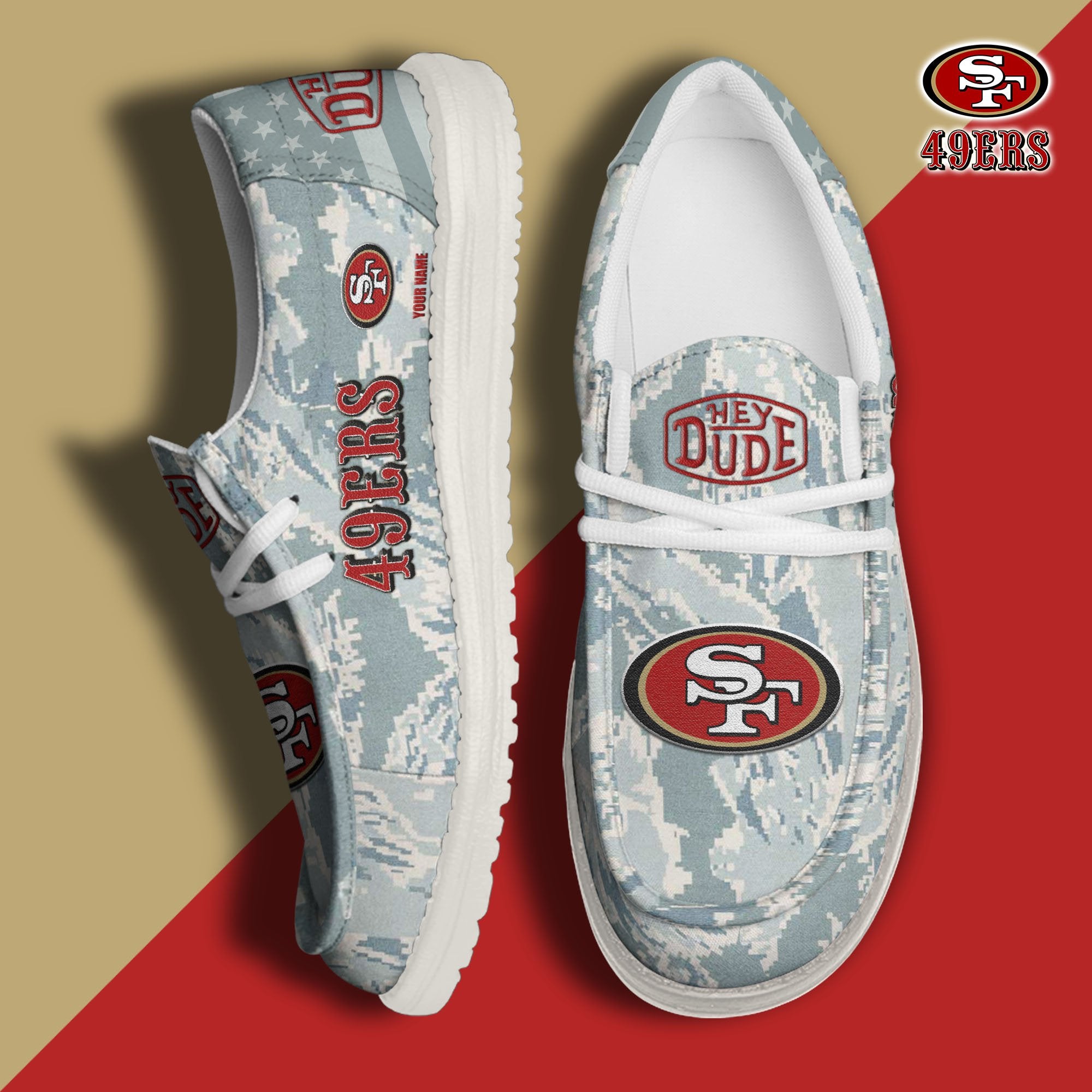 San Francisco 49ers Lace Up Loafers 2026