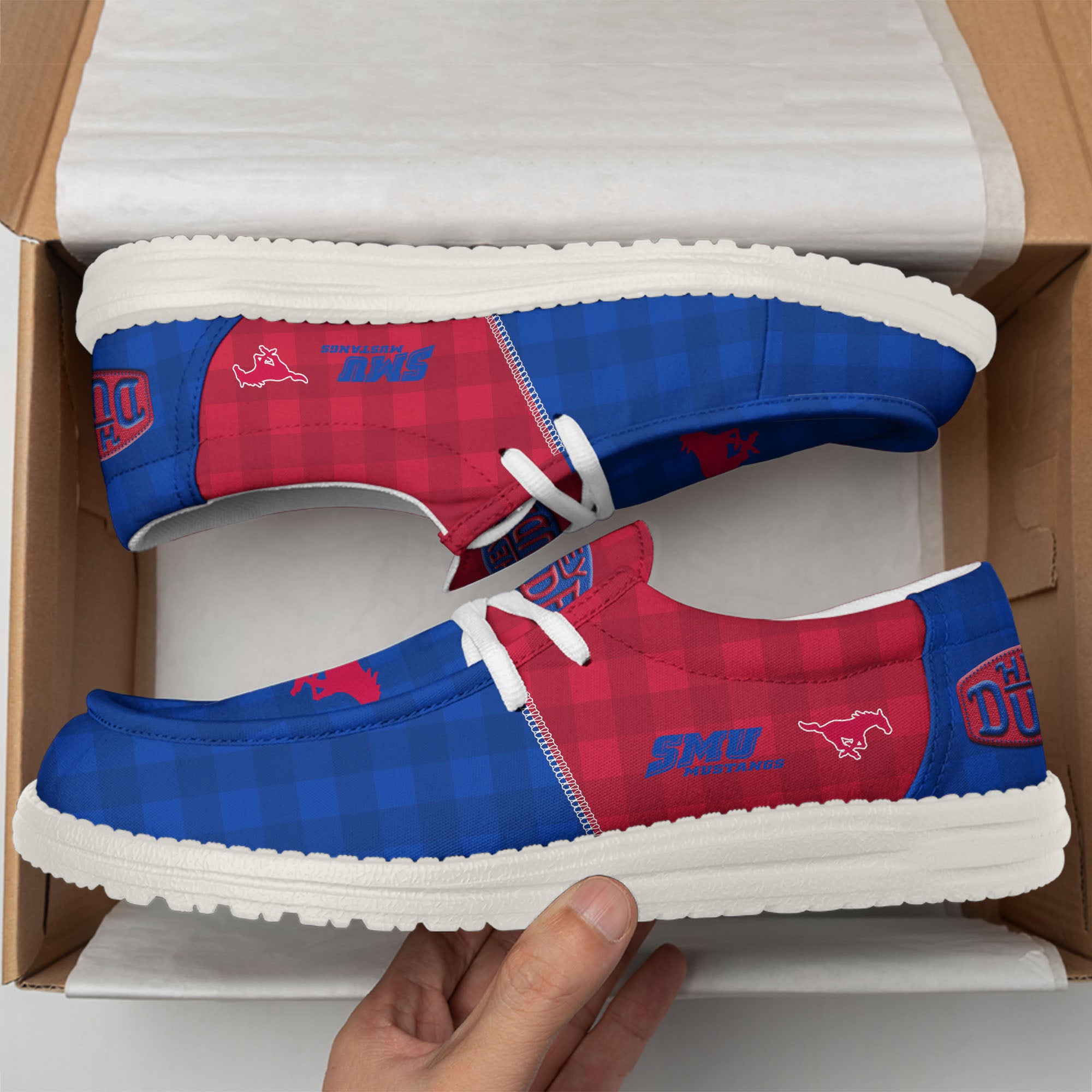 SMU Mustangs Lace Up Loafers 2026