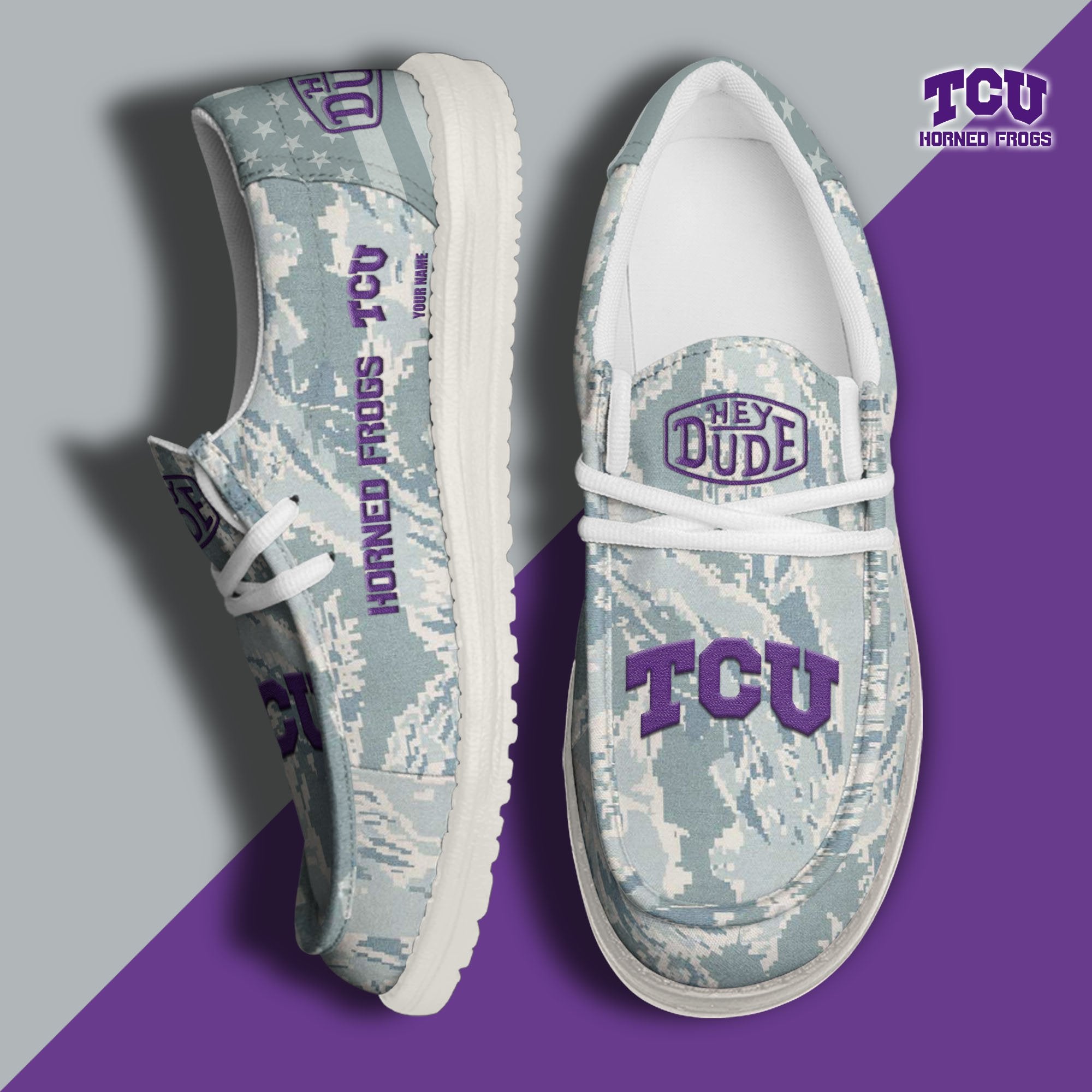 TCU Horned Frogs Lace Up Loafers 2026