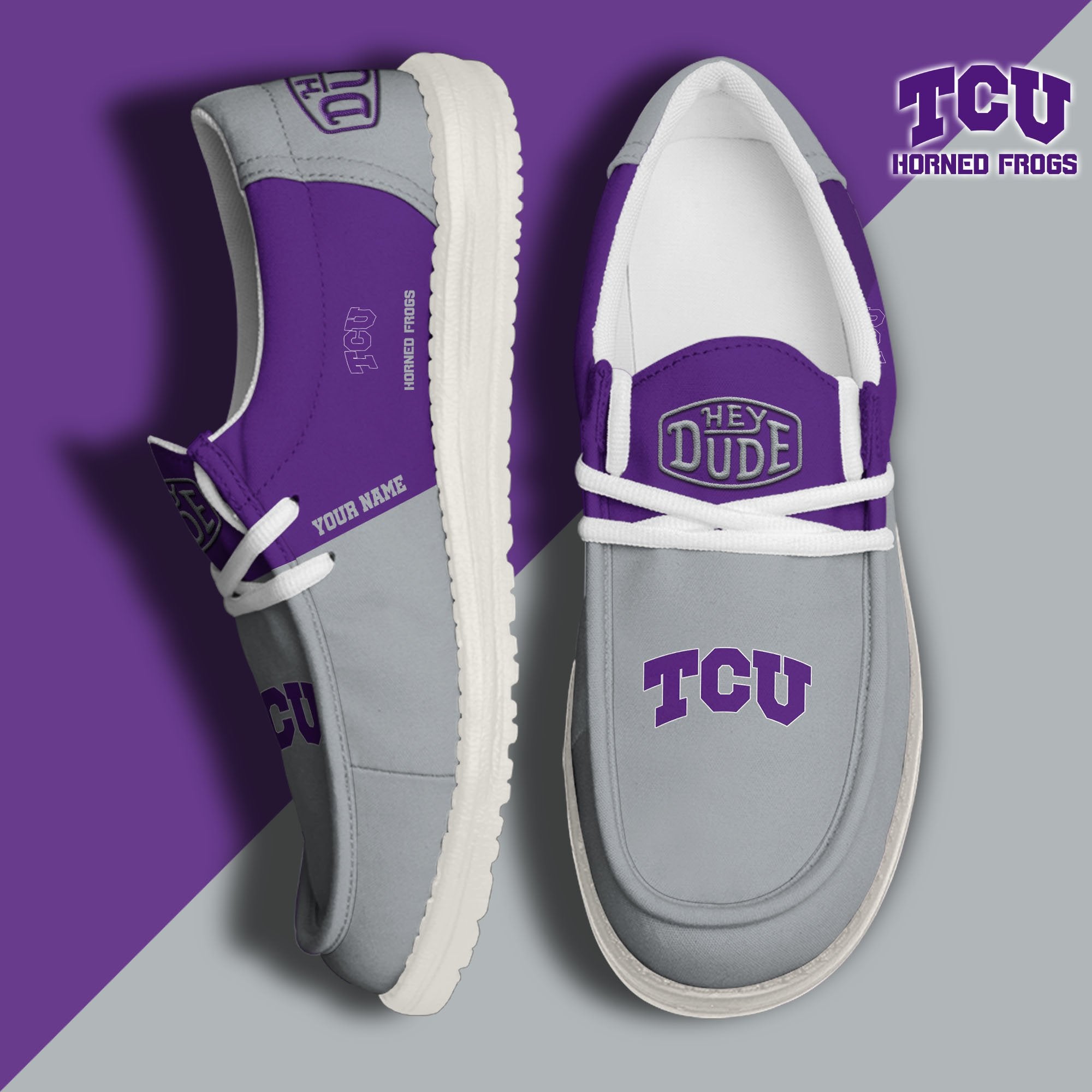 TCU Horned Frogs Lace Up Loafers 2026
