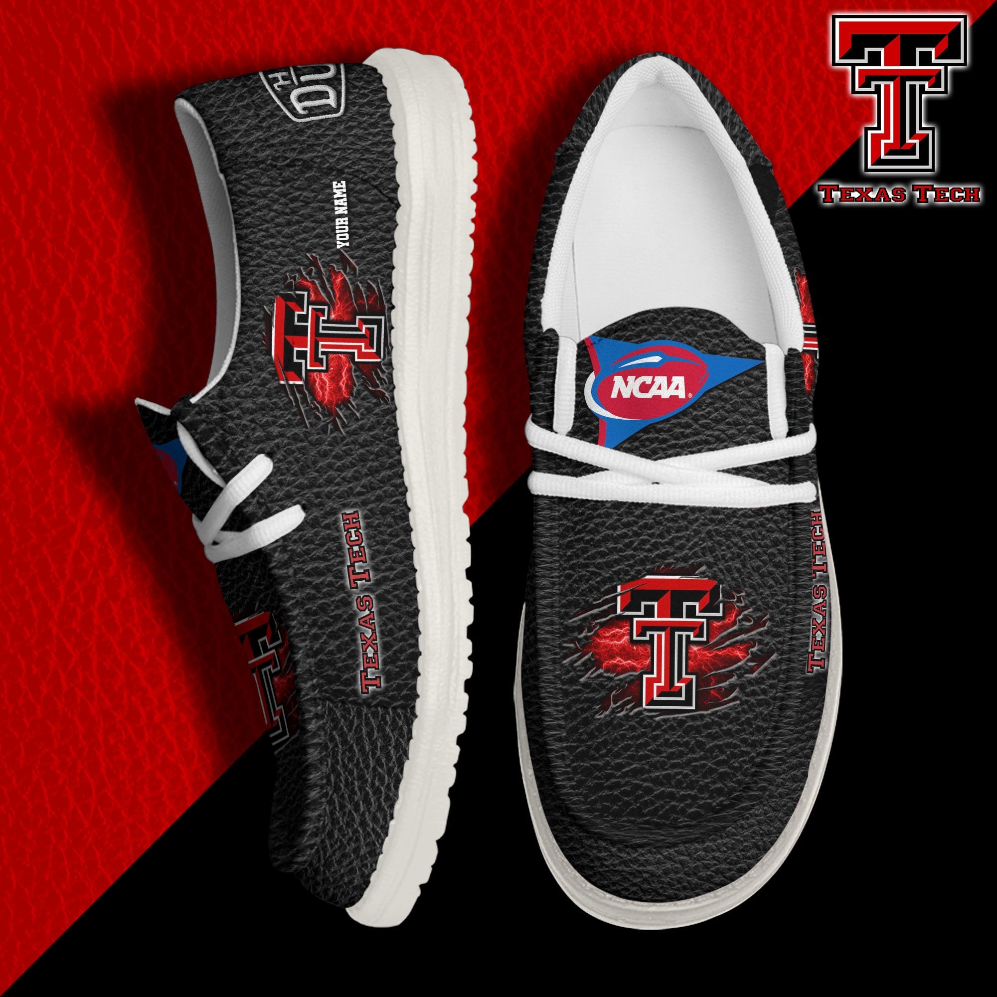 Texas Tech Red Raiders Lace Up Loafers 2026