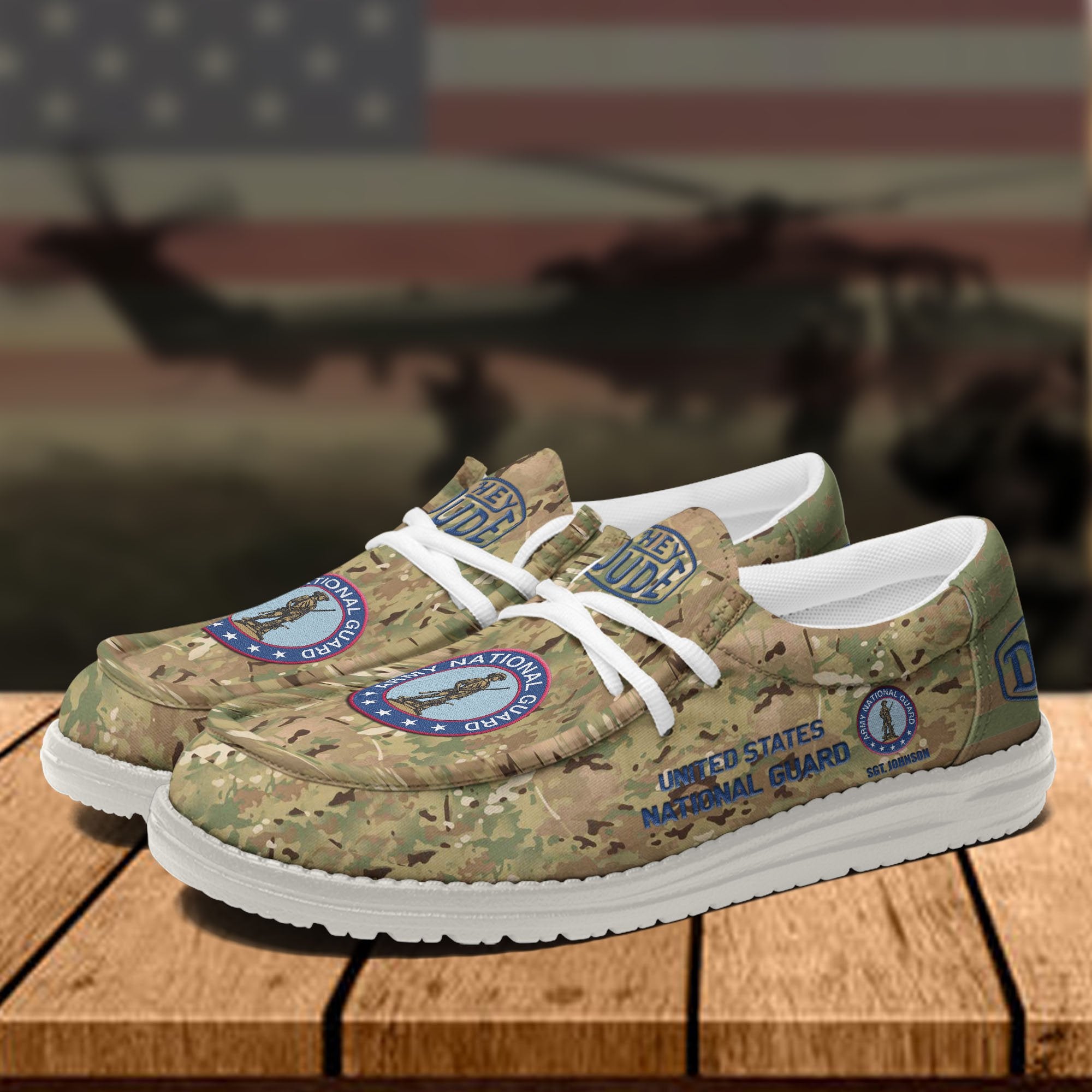 US National Guard Lace Up Loafers 2026