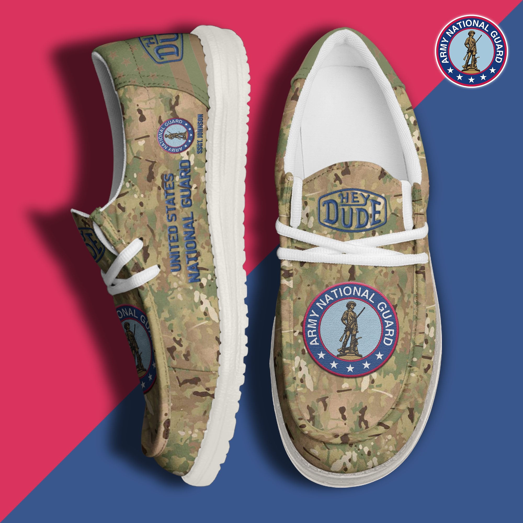 US National Guard Lace Up Loafers 2026