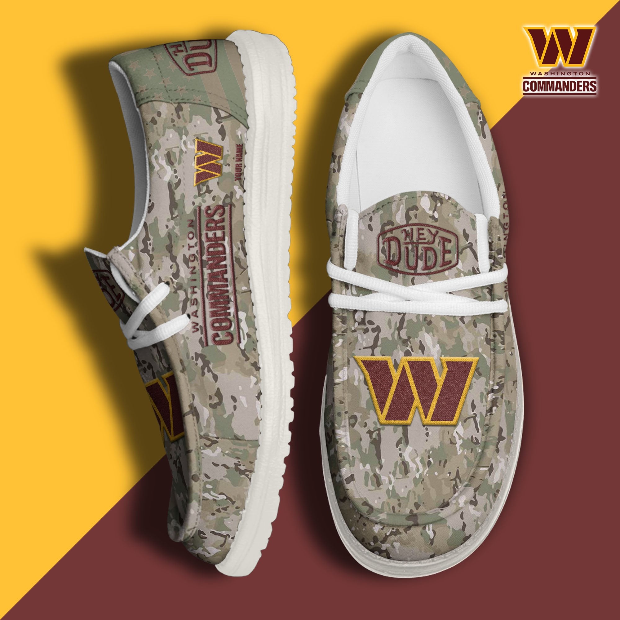 Washington Commanders Lace Up Loafers 2026