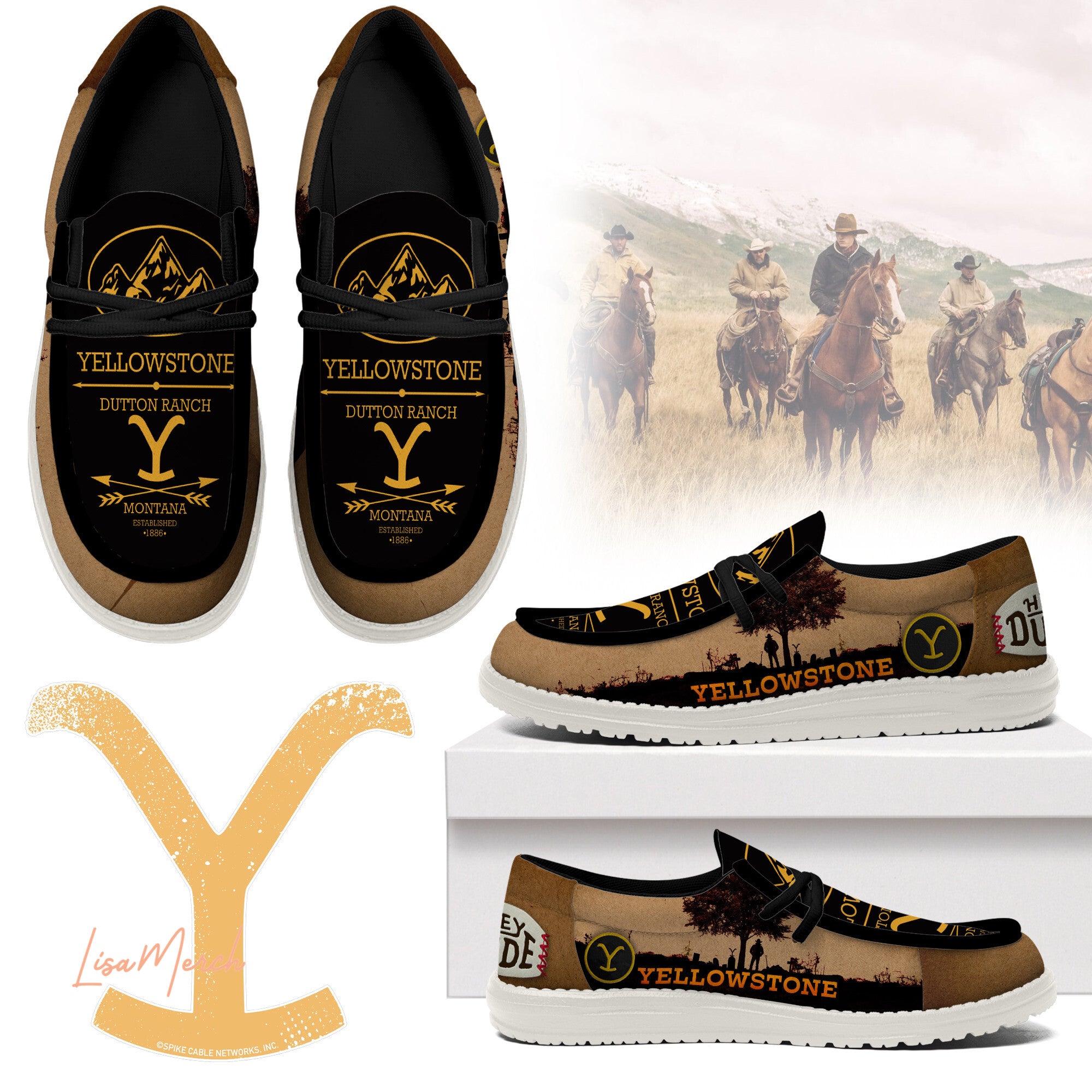 Yellowstone Lace Up Loafers 2026