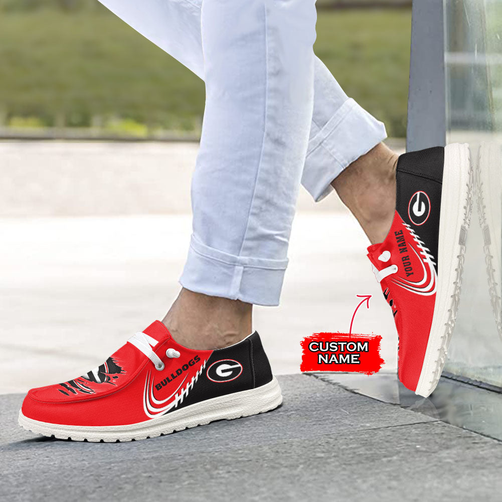 Georgia Bulldogs Lace Up Loafers 2026