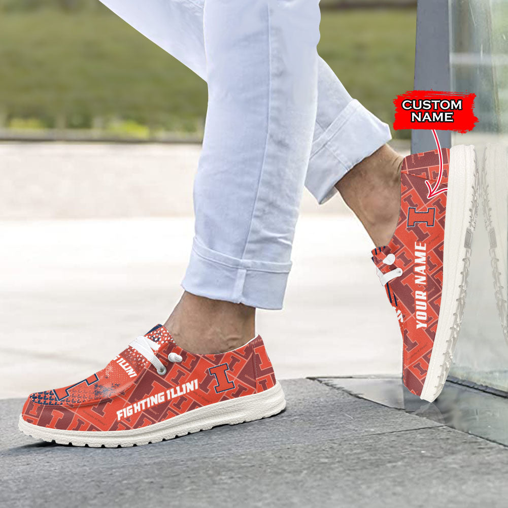 Illinois Fighting Illini Lace Up Loafers 2026