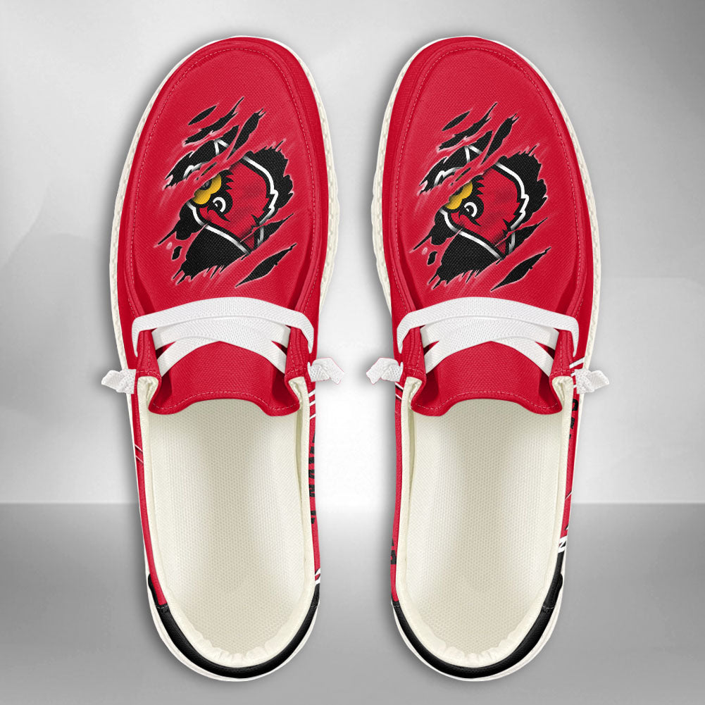 Louisville Cardinals Lace Up Loafers 2026