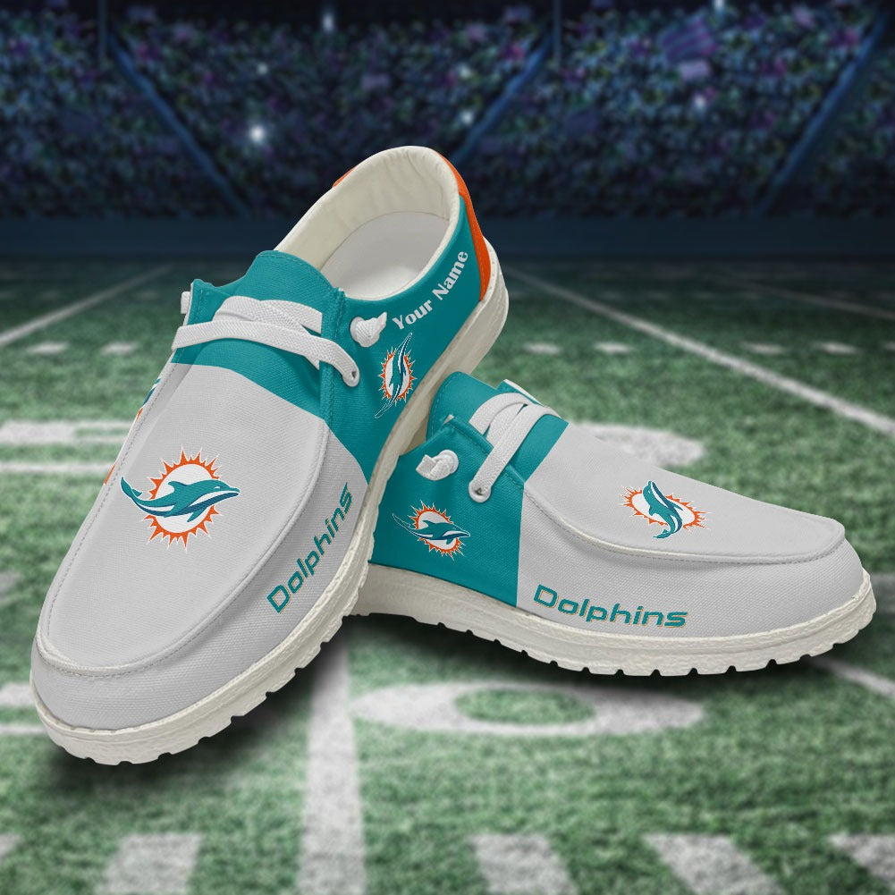 Miami Dolphins Lace Up Loafers 2026