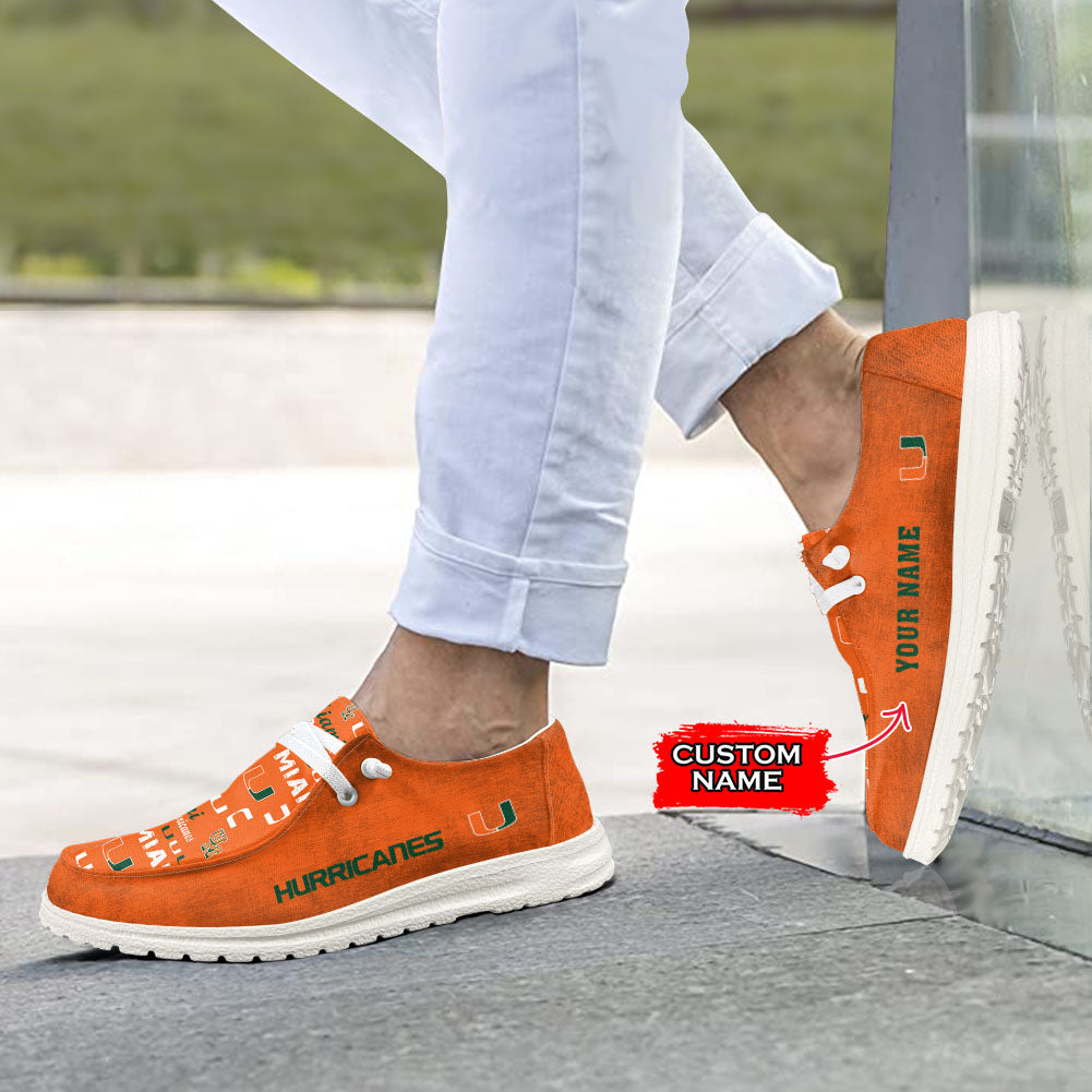 Miami Hurricanes Lace Up Loafers 2026