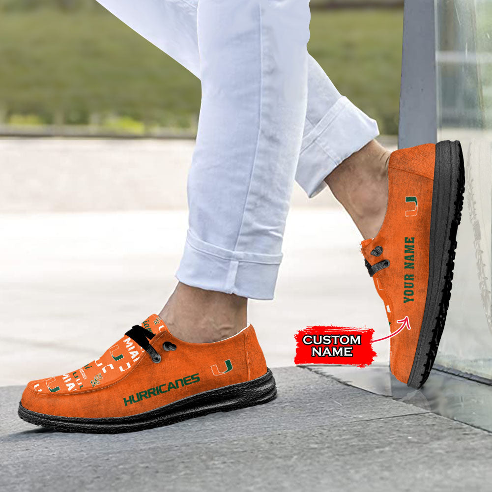 Miami Hurricanes Lace Up Loafers 2026