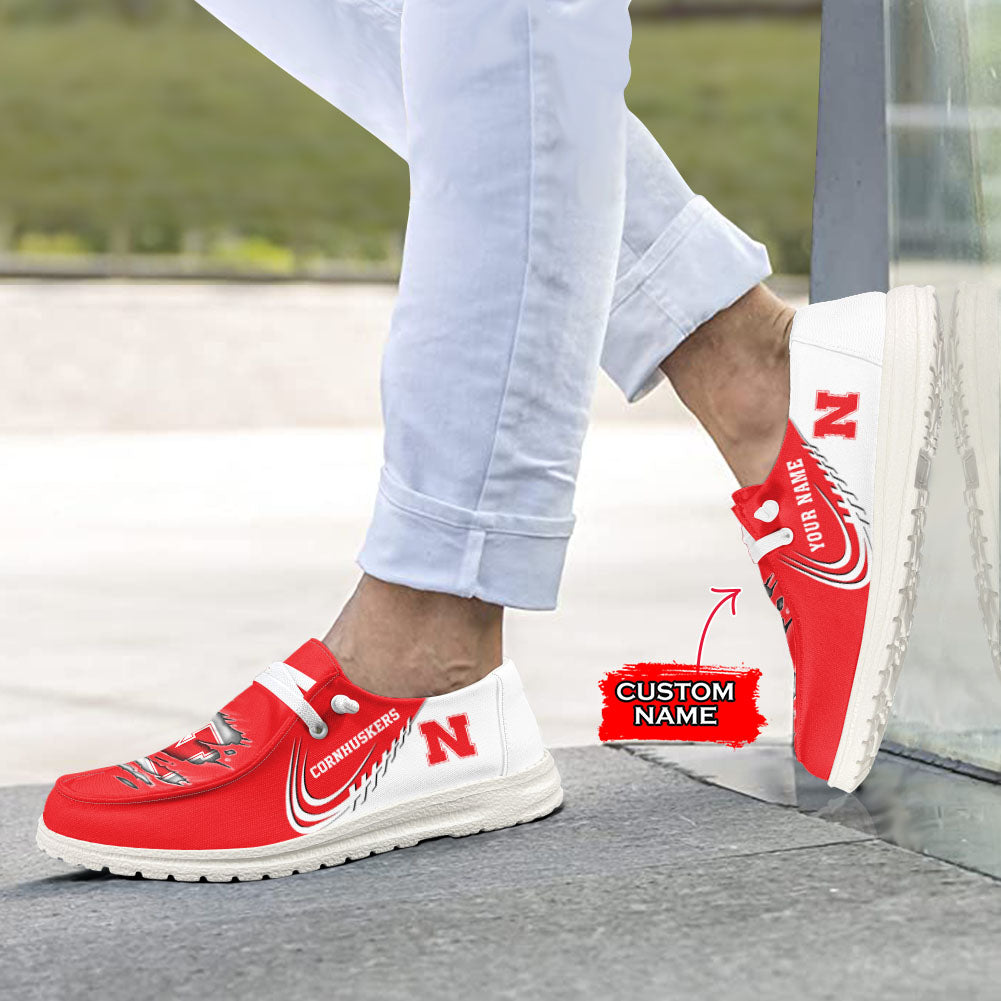 Nebraska Cornhuskers Lace Up Loafers 2026