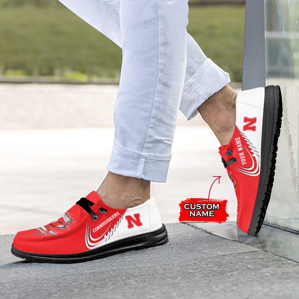 Nebraska Cornhuskers Lace Up Loafers 2026