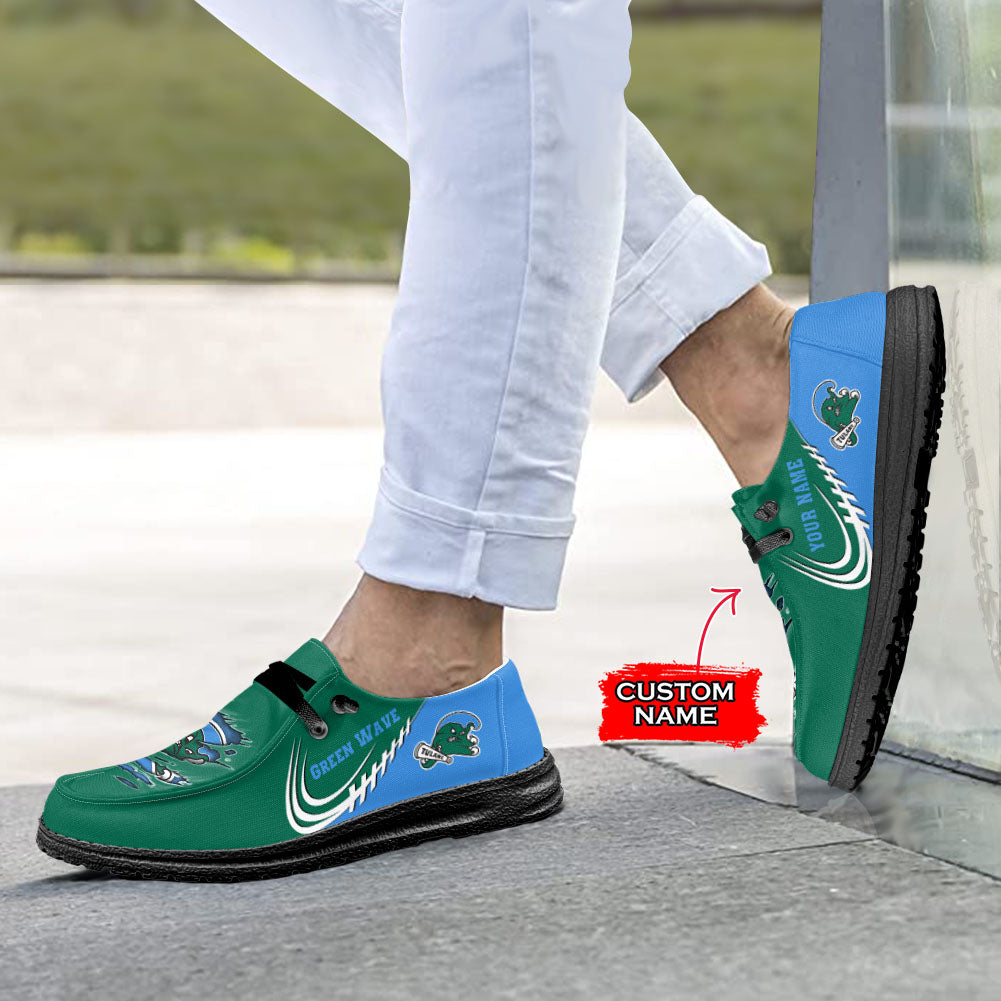 Tulane Green Wave Lace Up Loafers 2026