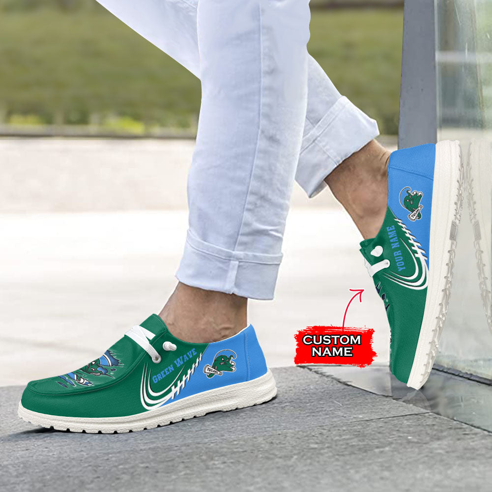 Tulane Green Wave Lace Up Loafers 2026