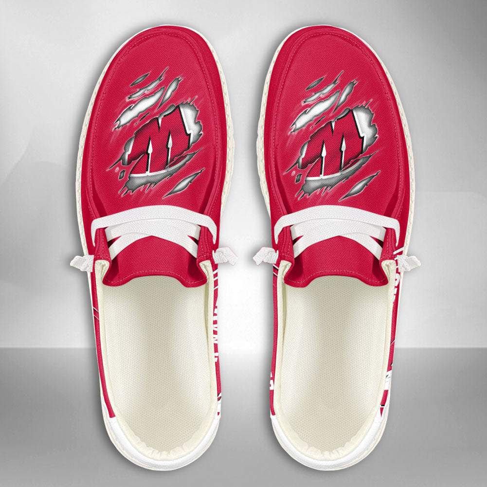 Wisconsin Badgers Lace Up Loafers 2026