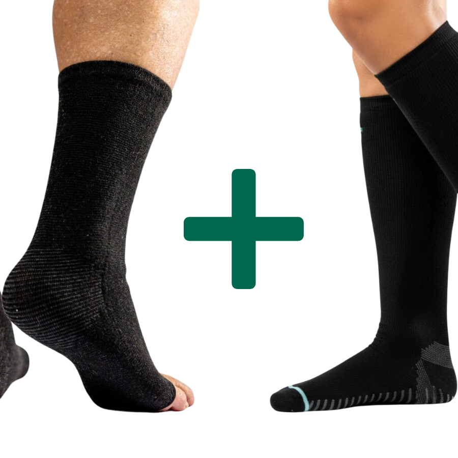 3-Pack Anti-Fatigue Bamboo Compression Sock Sleeve/Knee High
