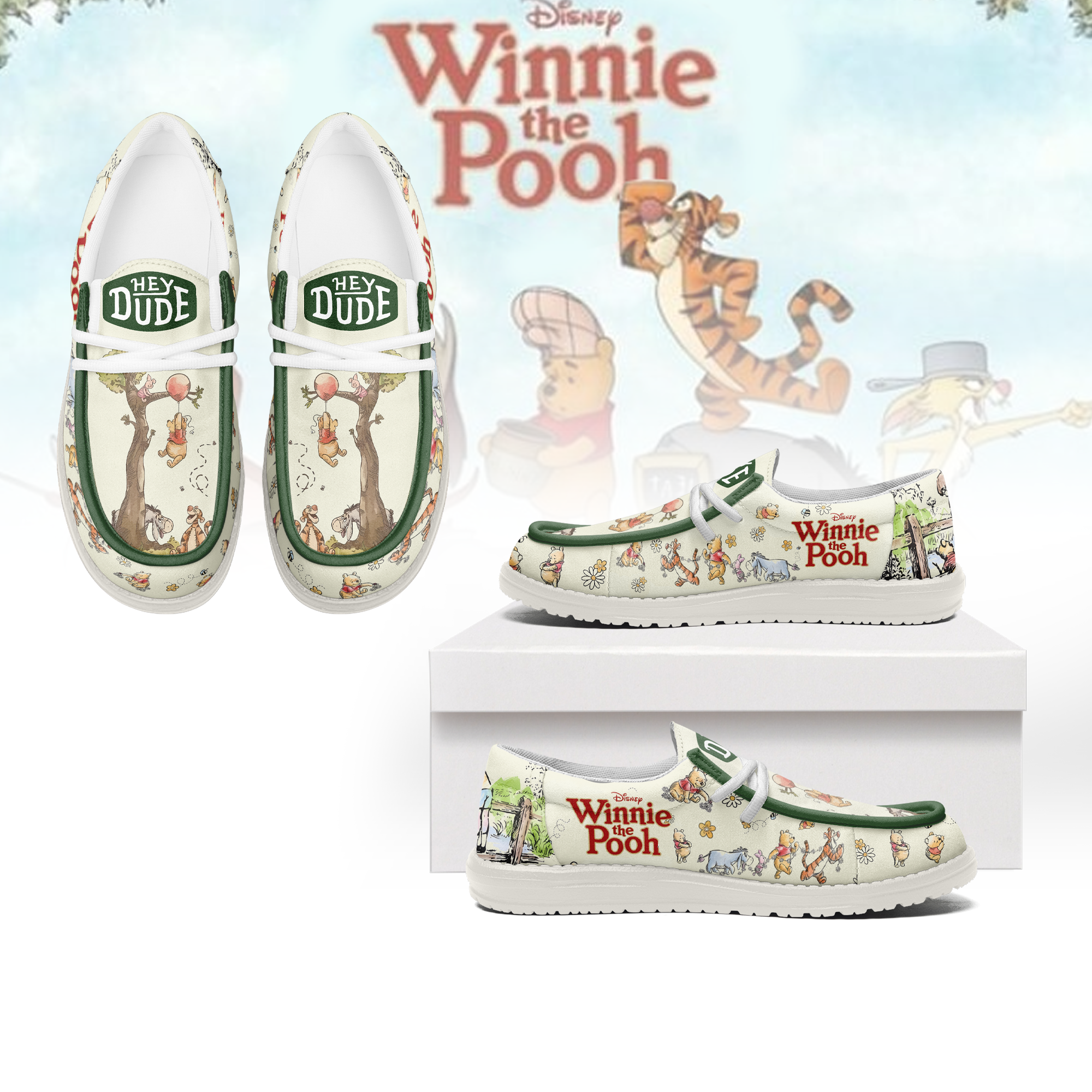 Winnie The Pooh Lace Up Loafers 2026