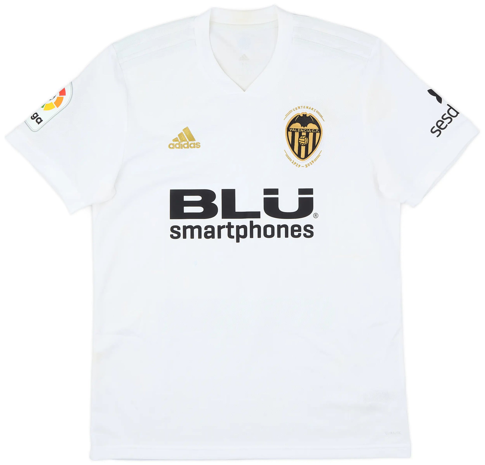 Valencia CF 2018/19 (Home) w/ La Liga badge