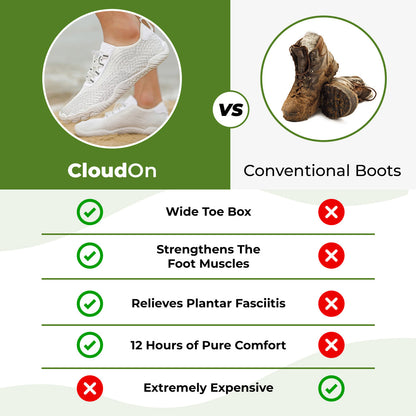 CloudOn - Barefoot Orthopedic Shoes for Foot, Knee & Back Pain | OrthoHike