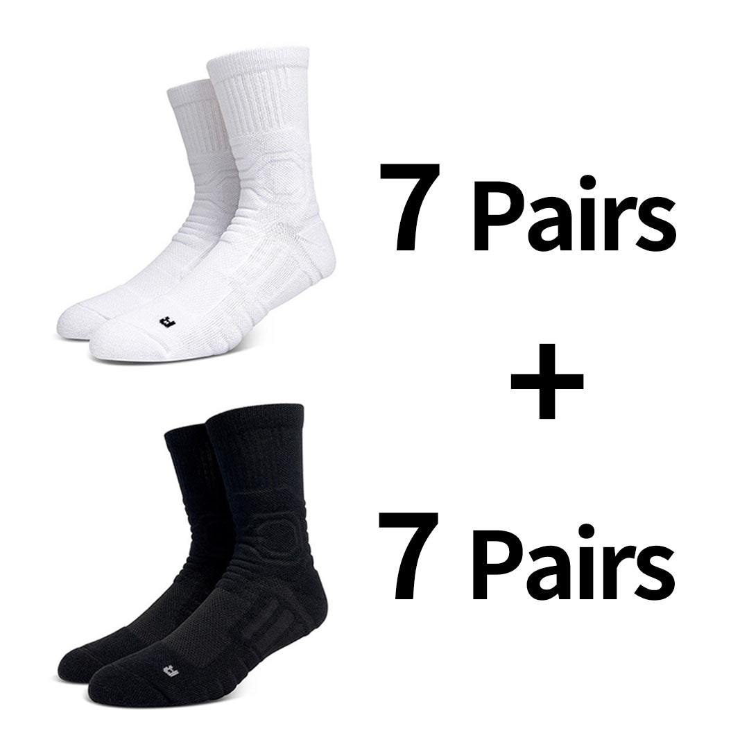 Compression Cushioned Court Sports Crew Socks