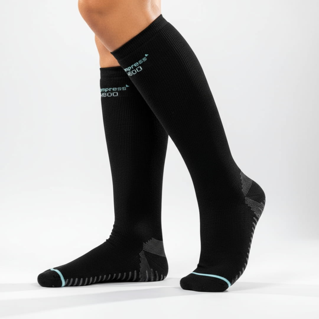 Premium Bamboo Compression Socks with Grip