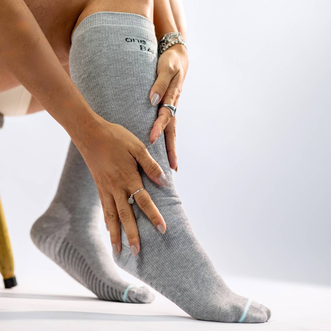 Premium Bamboo Compression Socks with Grip