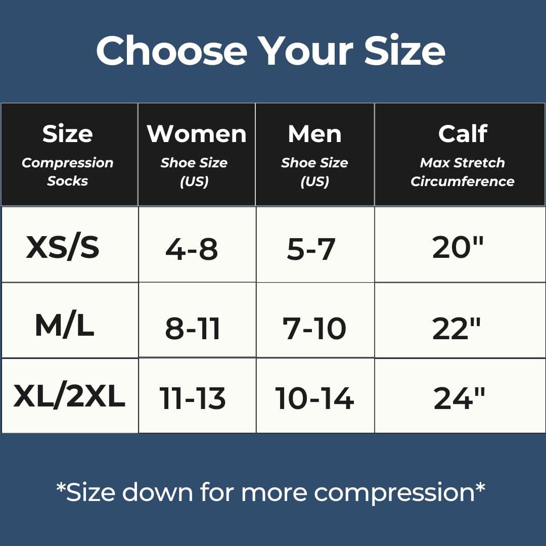 Premium Bamboo Compression Socks with Grip