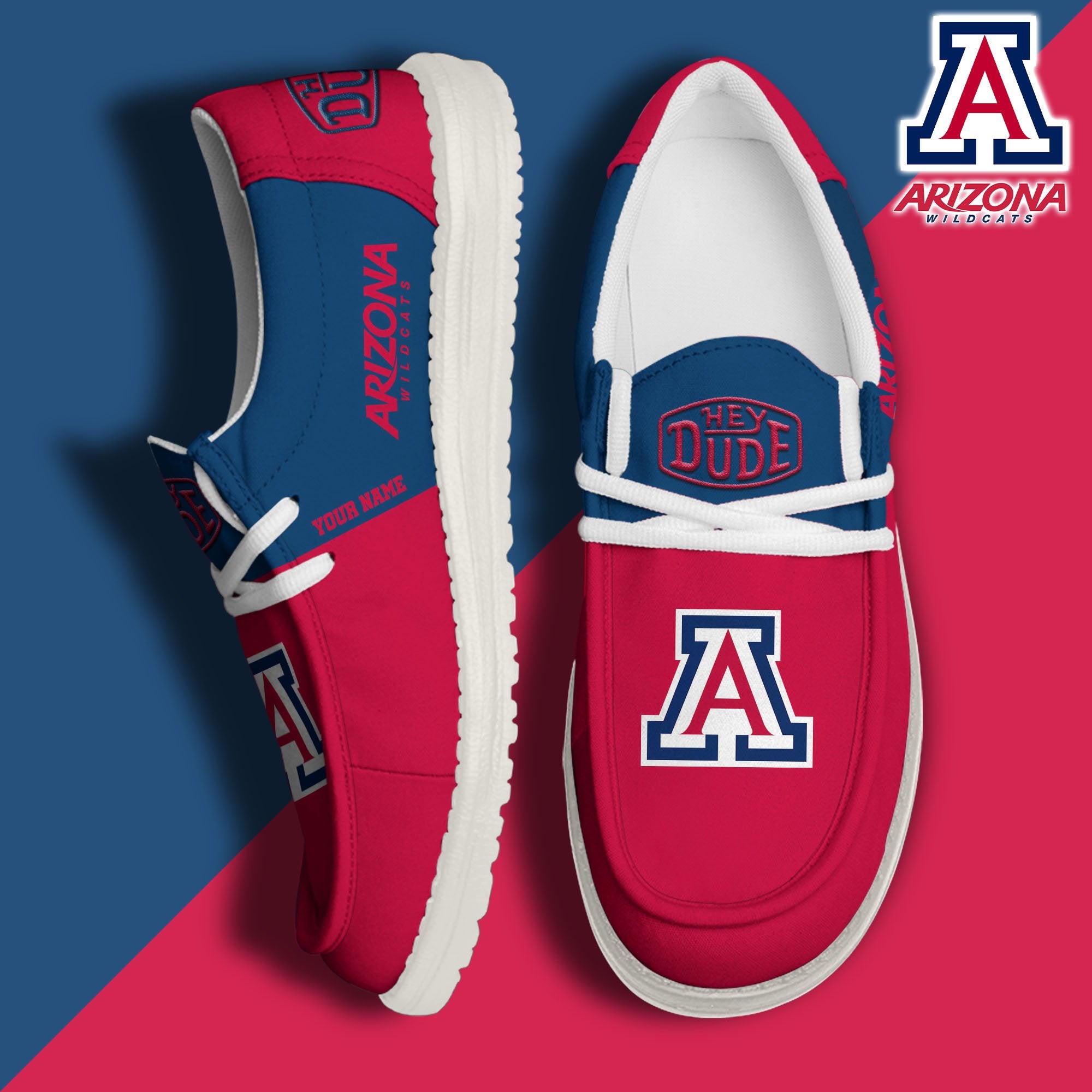 Arizona Wildcats Lace Up Loafers 2026