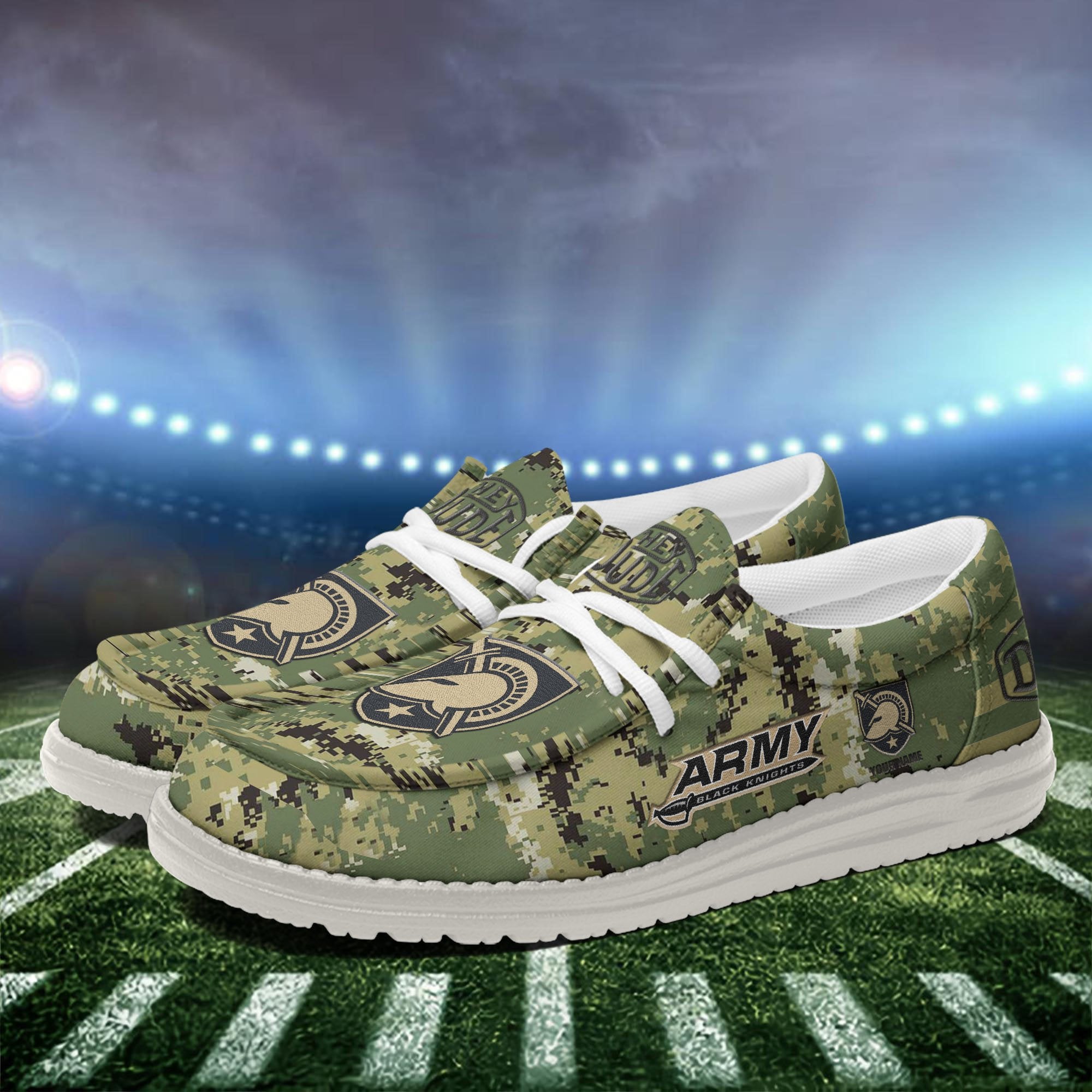 Army Black Knights Lace Up Loafers 2026