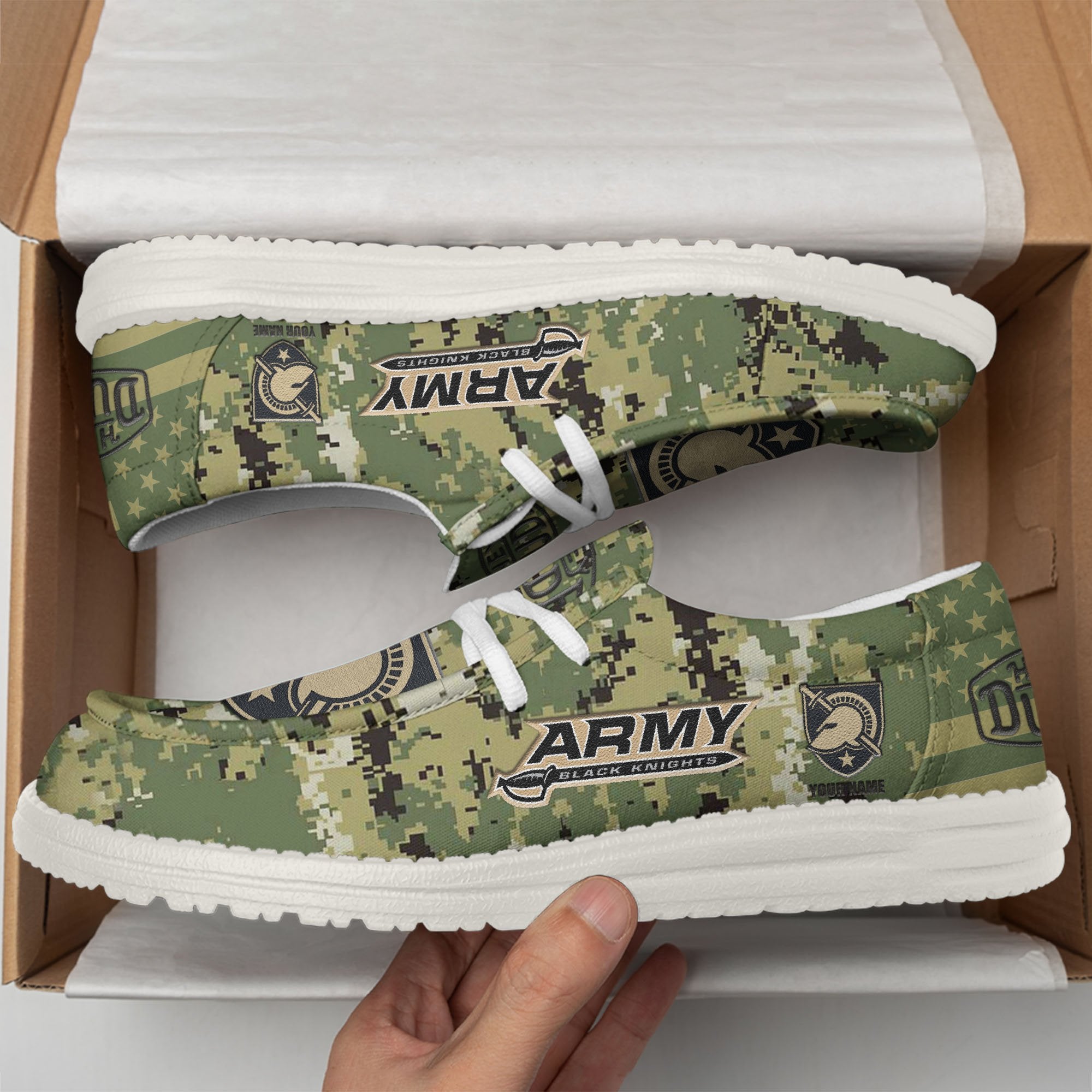 Army Black Knights Lace Up Loafers 2026