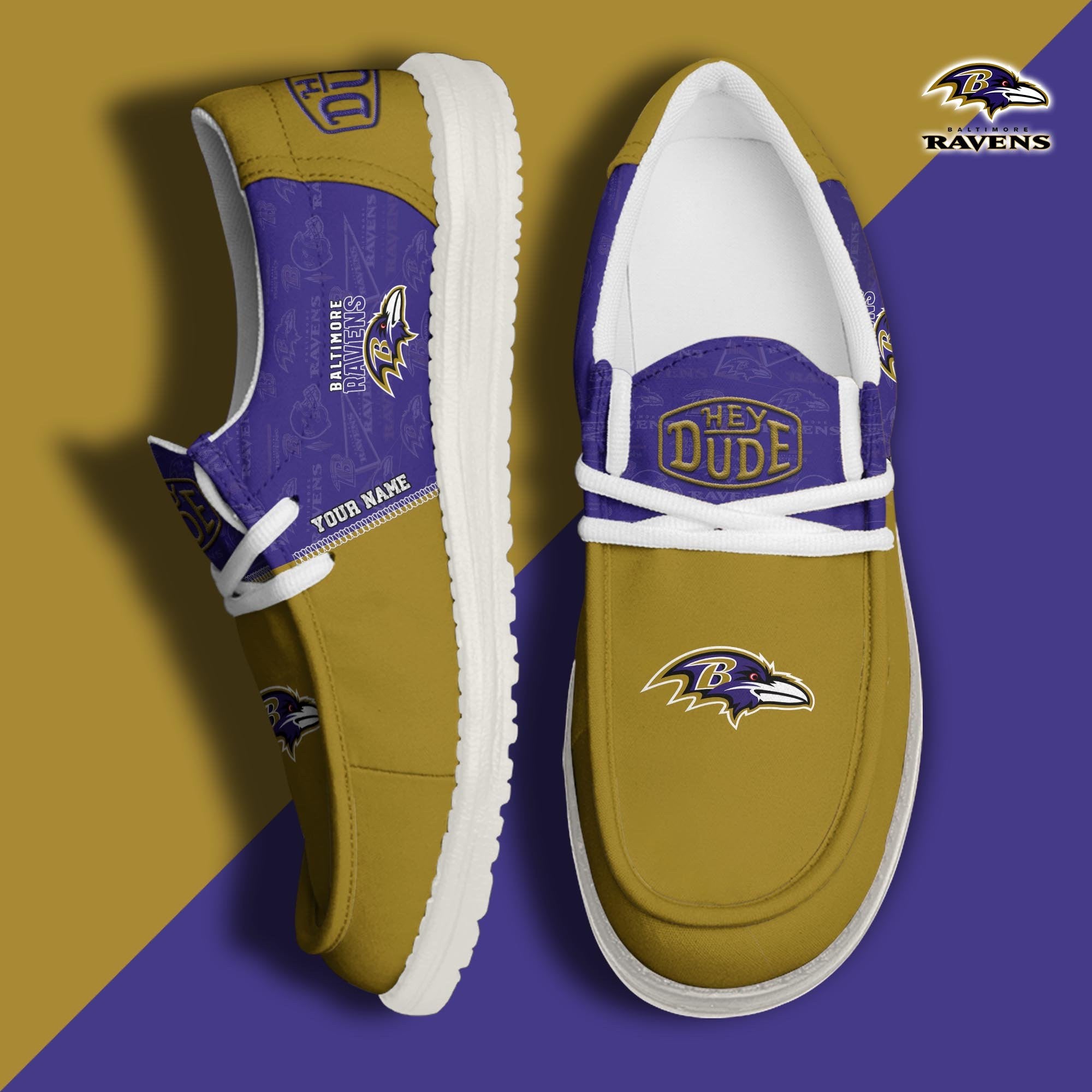 Baltimore Ravens Lace Up Loafers 2026
