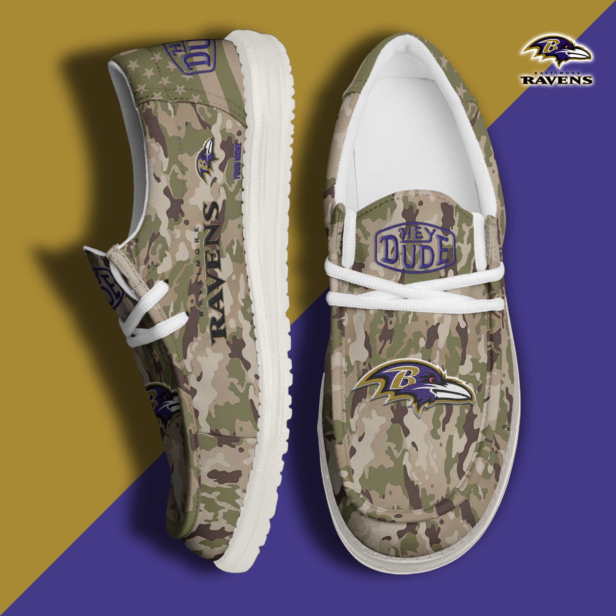 Baltimore Ravens Lace Up Loafers 2026
