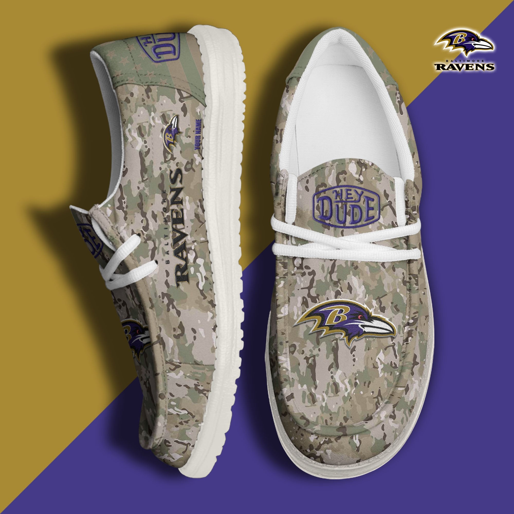 Baltimore Ravens Lace Up Loafers 2026