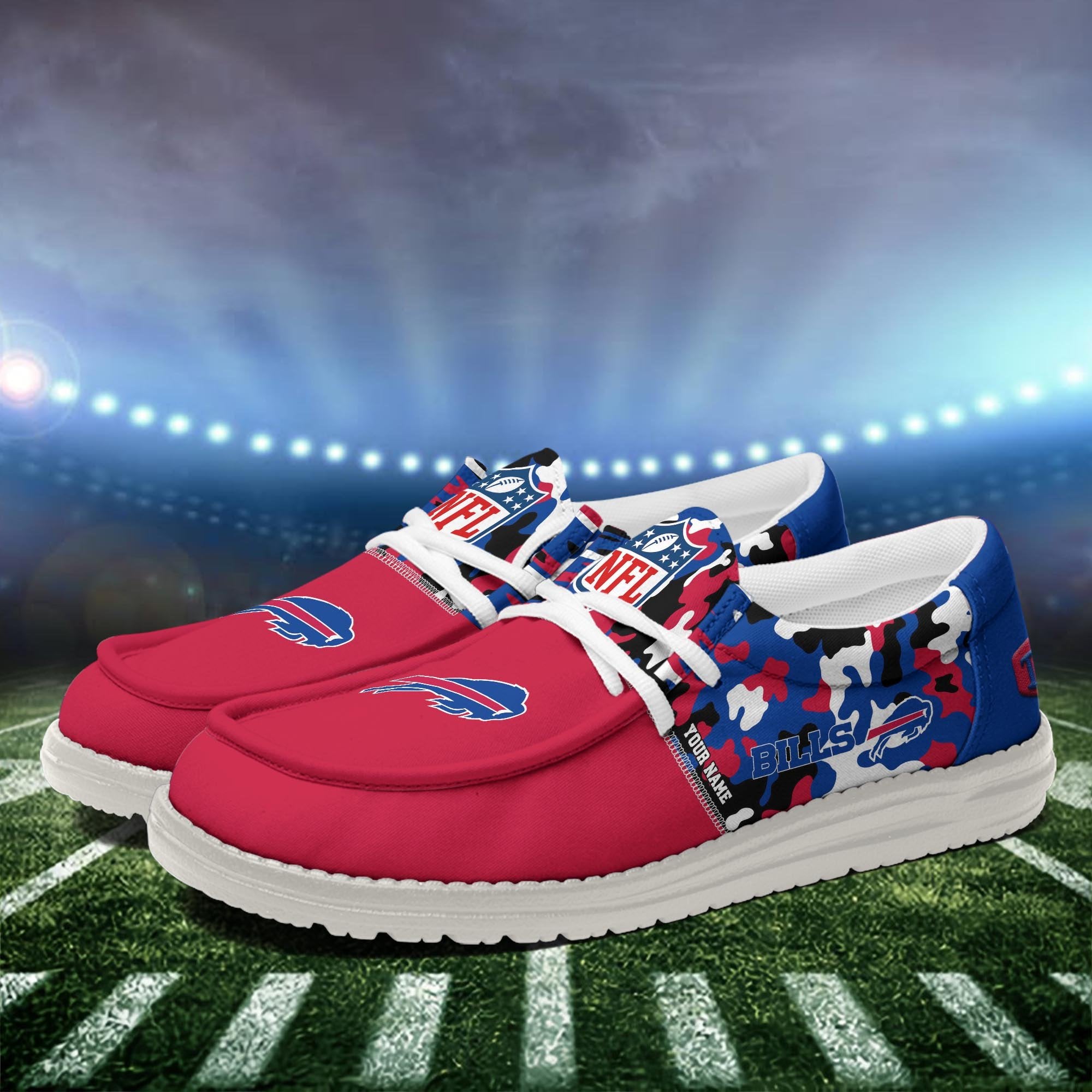 Buffalo Bills Lace Up Loafers 2026