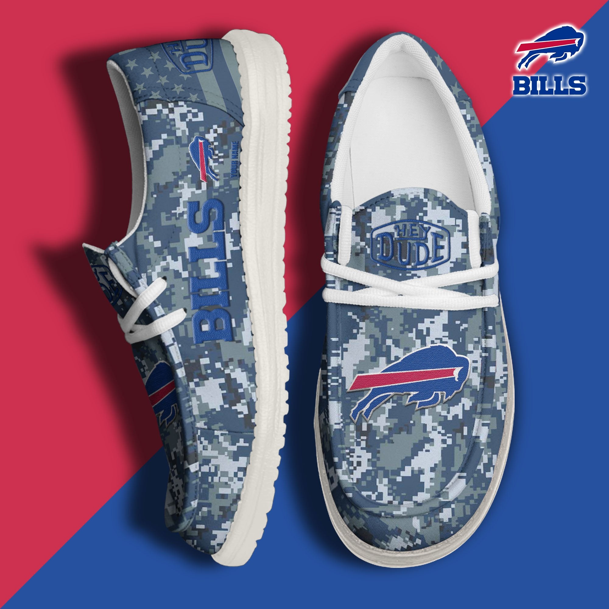 Buffalo Bills Lace Up Loafers 2026