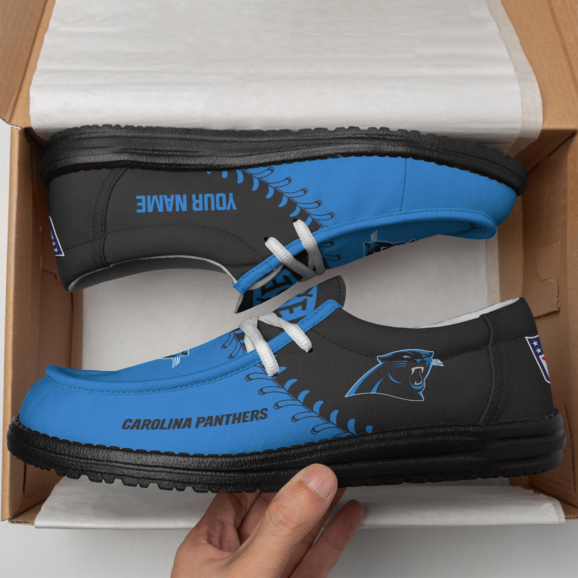 Carolina Panthers Lace Up Loafers 2026
