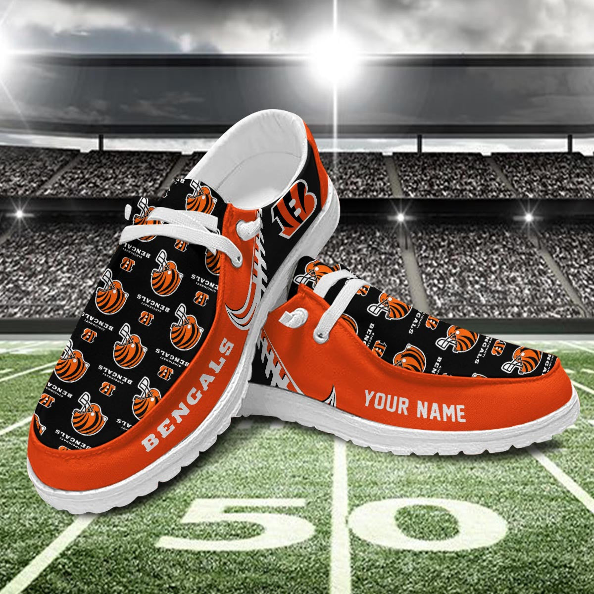 Cincinnati Bengals Lace Up Loafers 2026