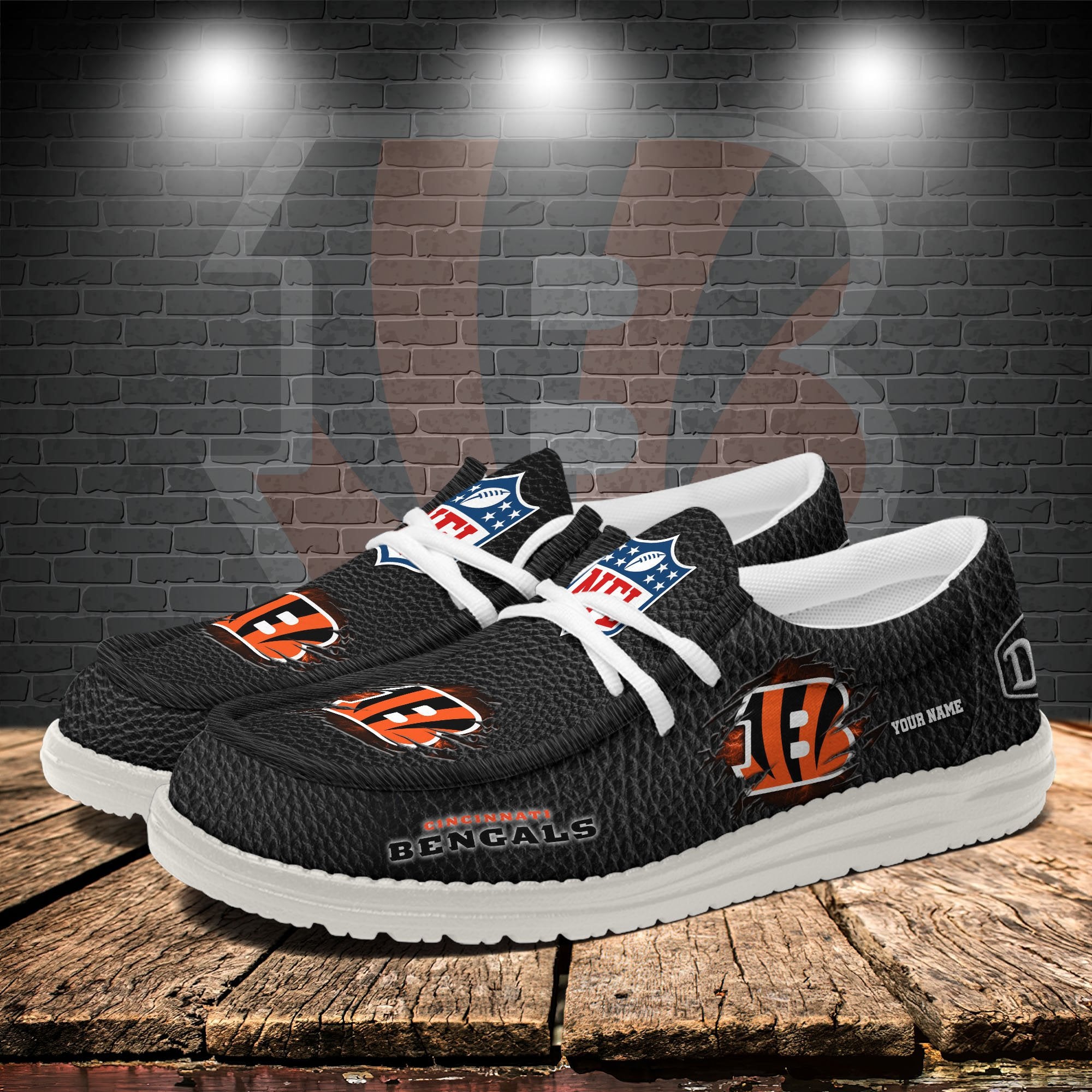 Cincinnati Bengals Lace Up Loafers 2026