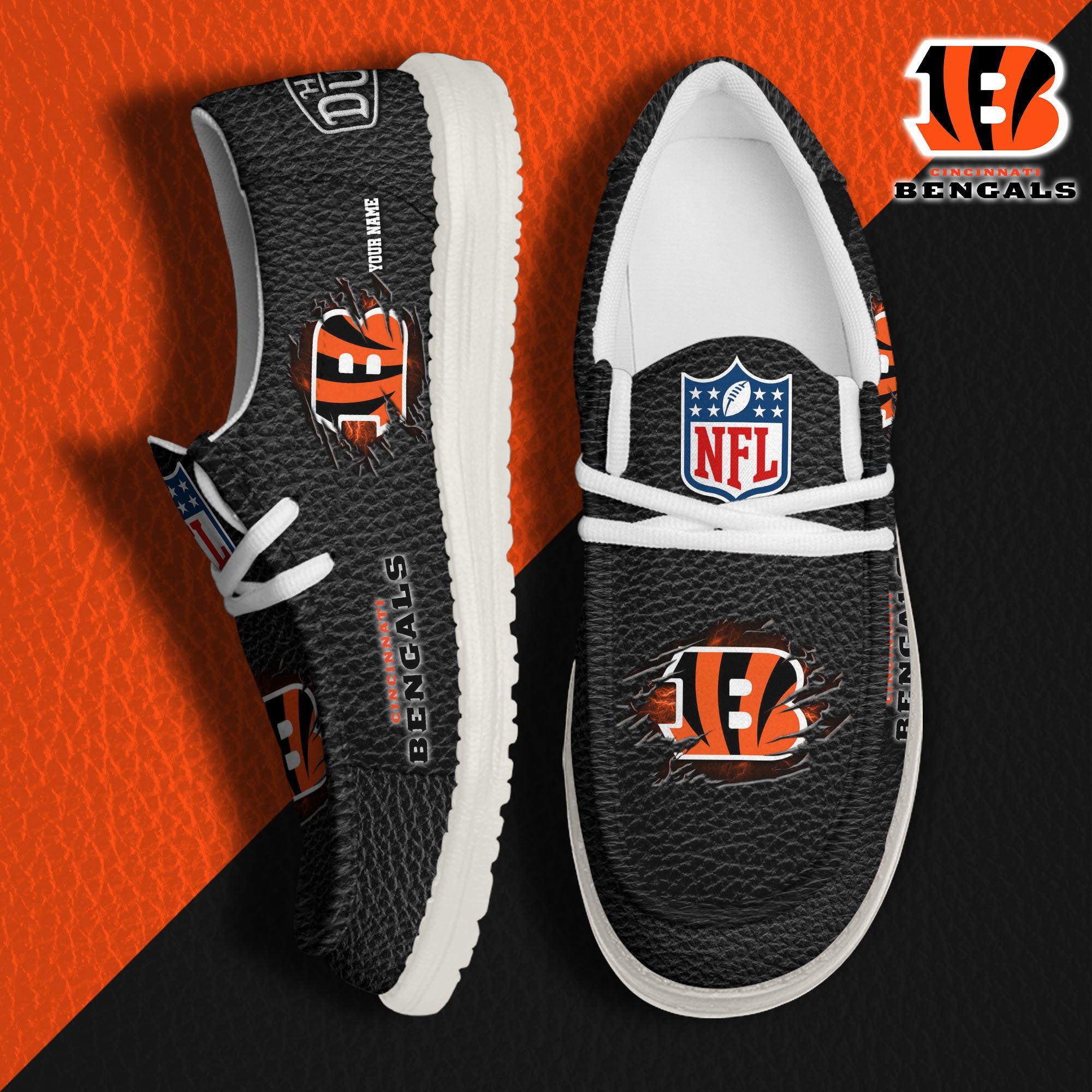 Cincinnati Bengals Lace Up Loafers 2026