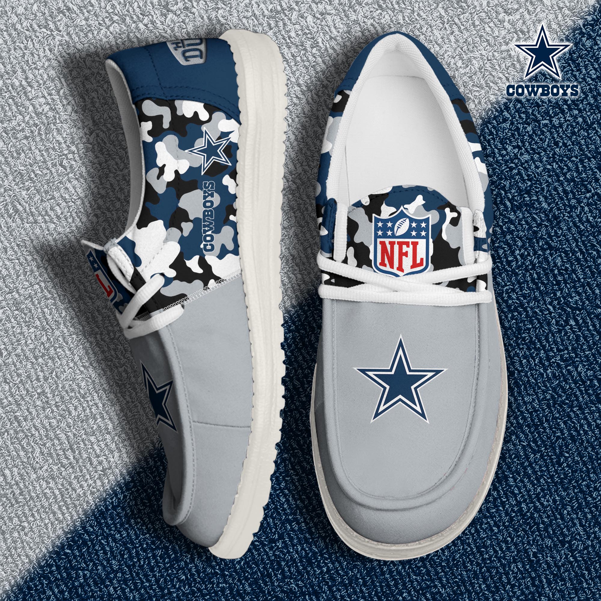 Dallas Cowboys Lace Up Loafers 2026