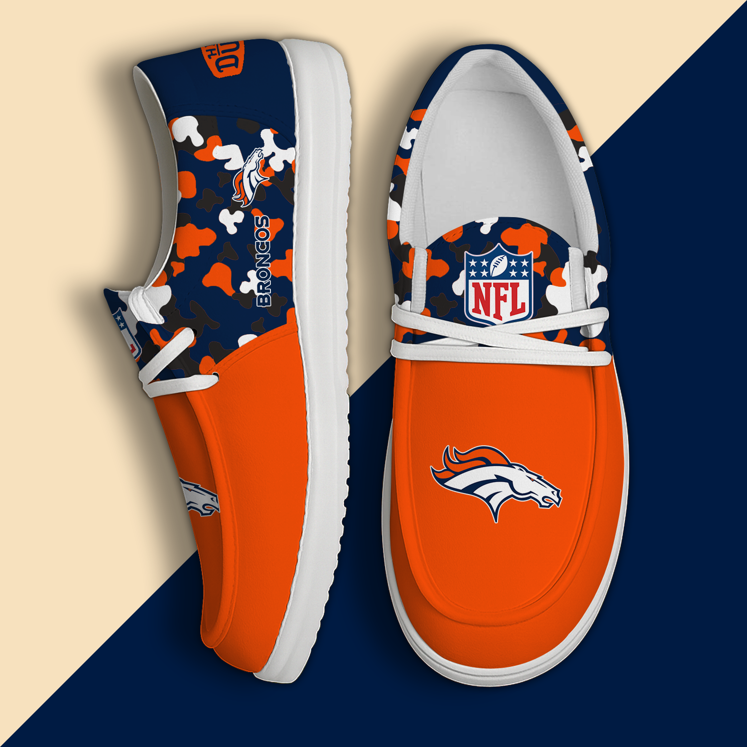 Denver Broncos Lace Up Loafers 2026