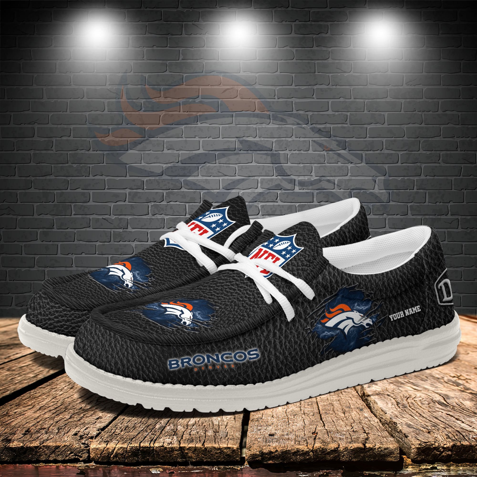 Denver Broncos Lace Up Loafers 2026