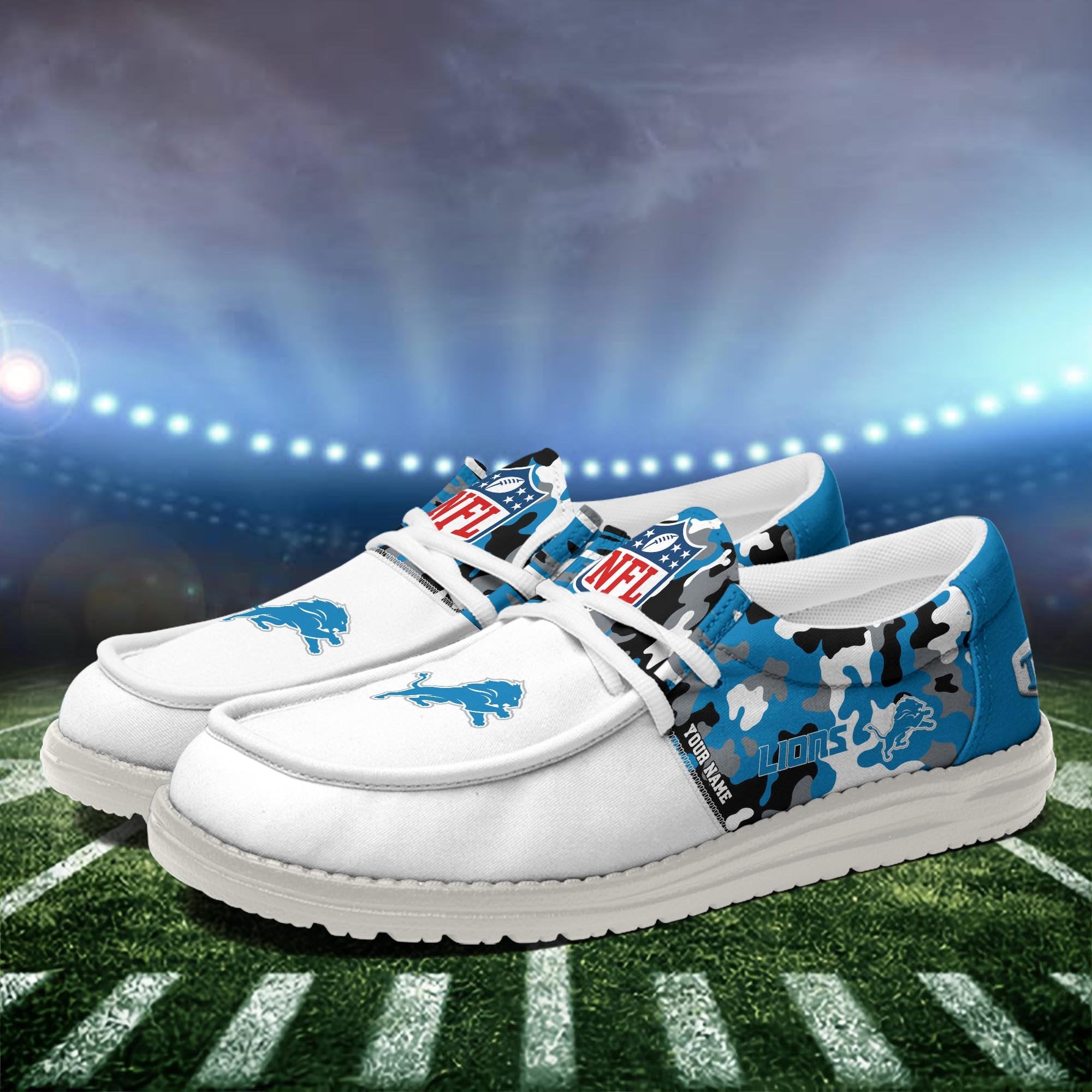 Detroit Lions Lace Up Loafers 2026