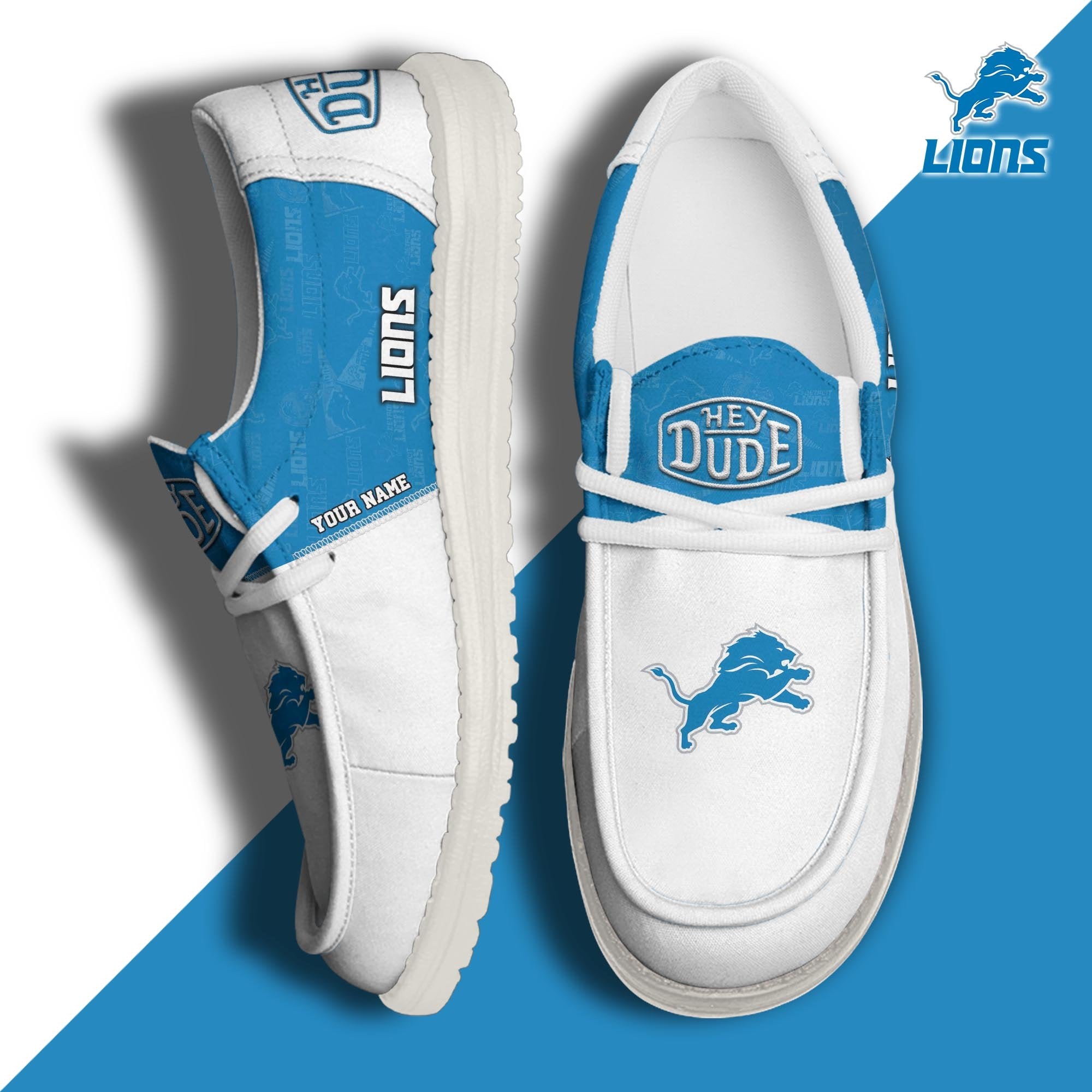 Detroit Lions Lace Up Loafers 2026