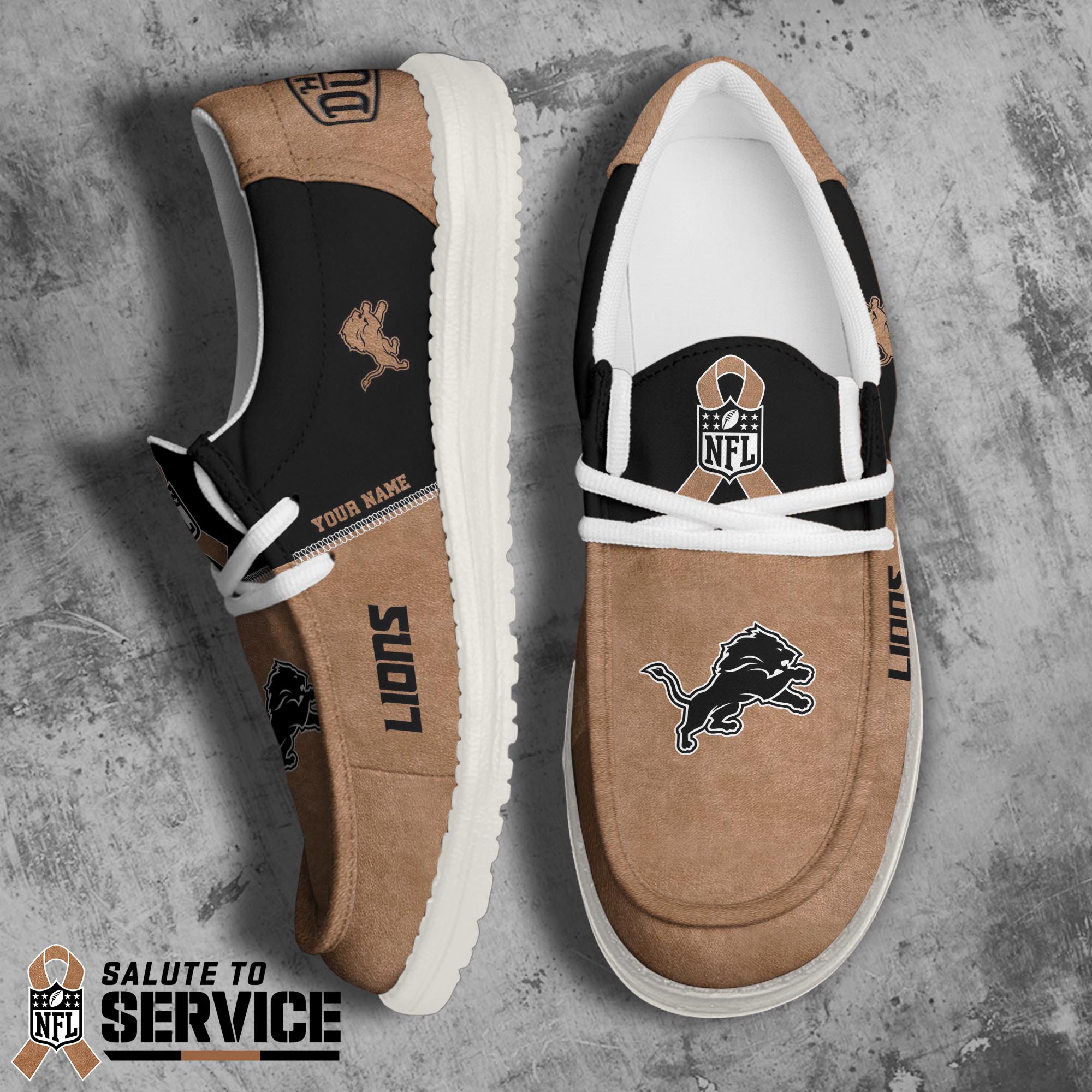 Detroit Lions Lace Up Loafers 2026