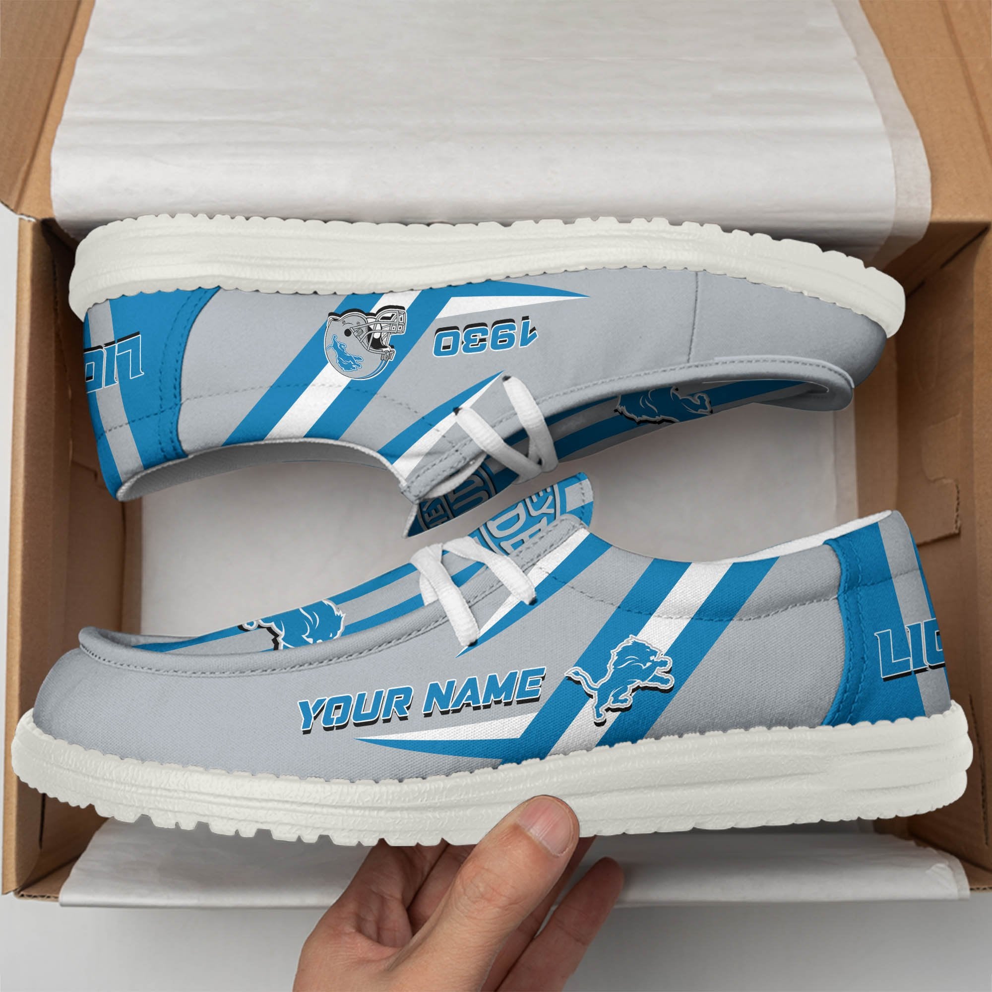Detroit Lions Lace Up Loafers 2026
