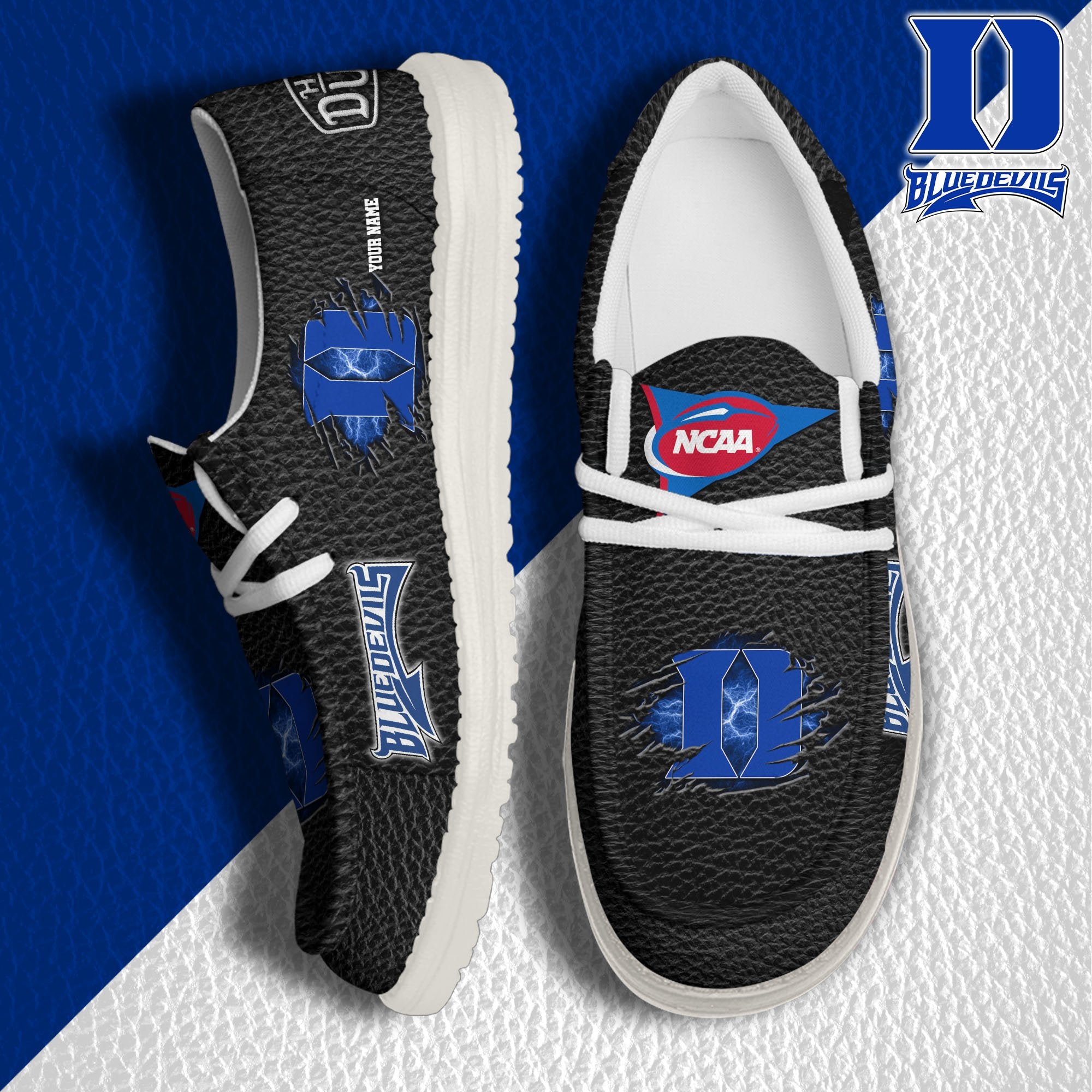 Duke Blue Devils Lace Up Loafers 2026